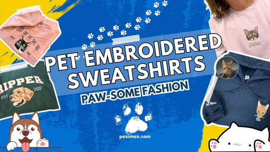Pet Embroidered Sweatshirts Decoded Paw-some Fashion