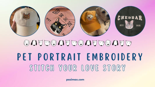 Pet Portrait Embroidery Stitch Your Love Story