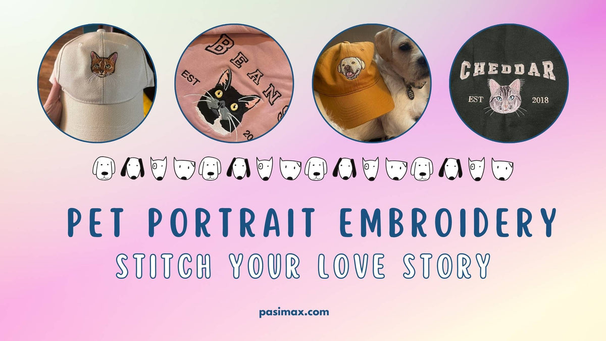 Pet Portrait Embroidery Stitch Your Love Story