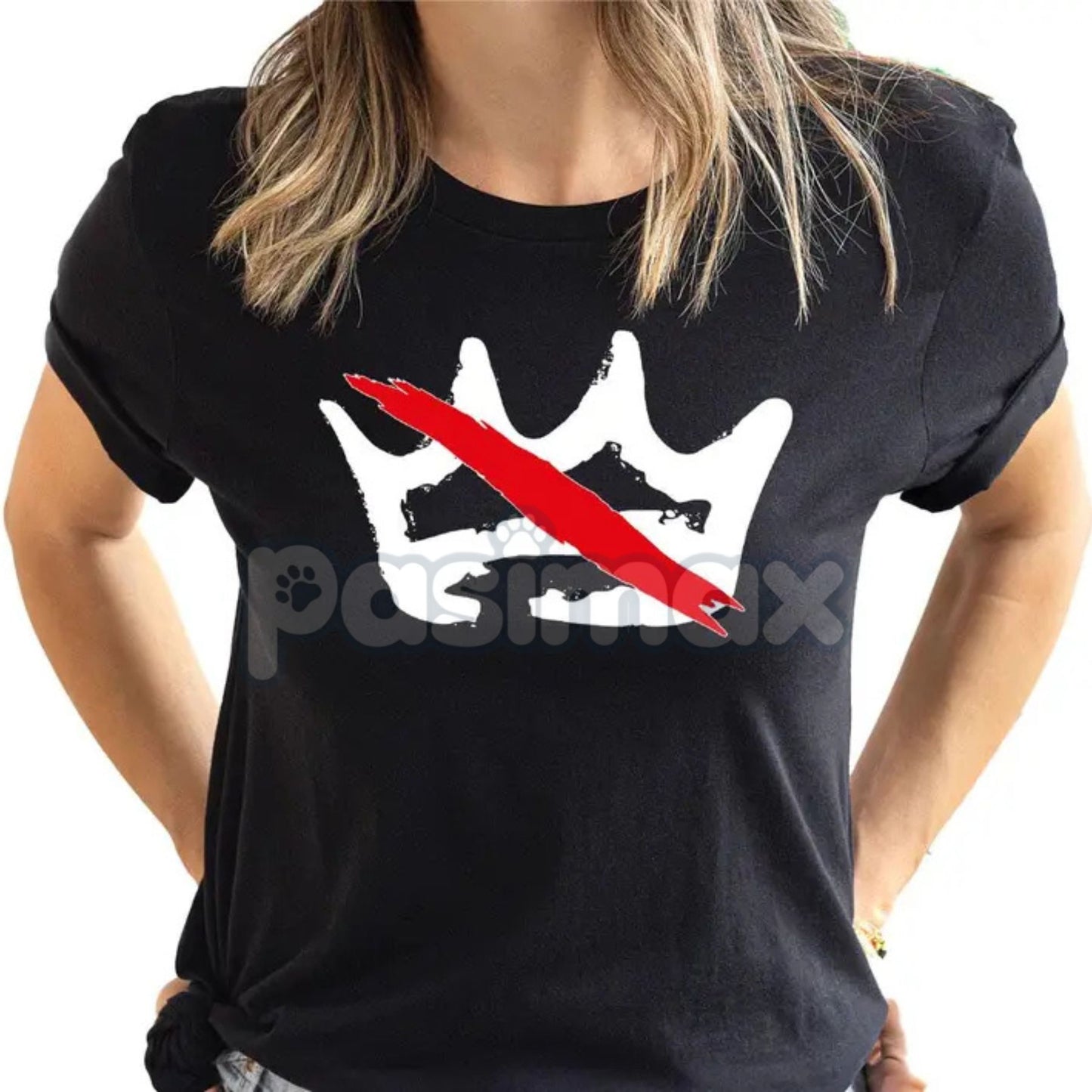 "Nope Kings Tee" - American Revolution Style Statement Shirt, Vintage Crown Graphic, Anti-Tyranny Apparel