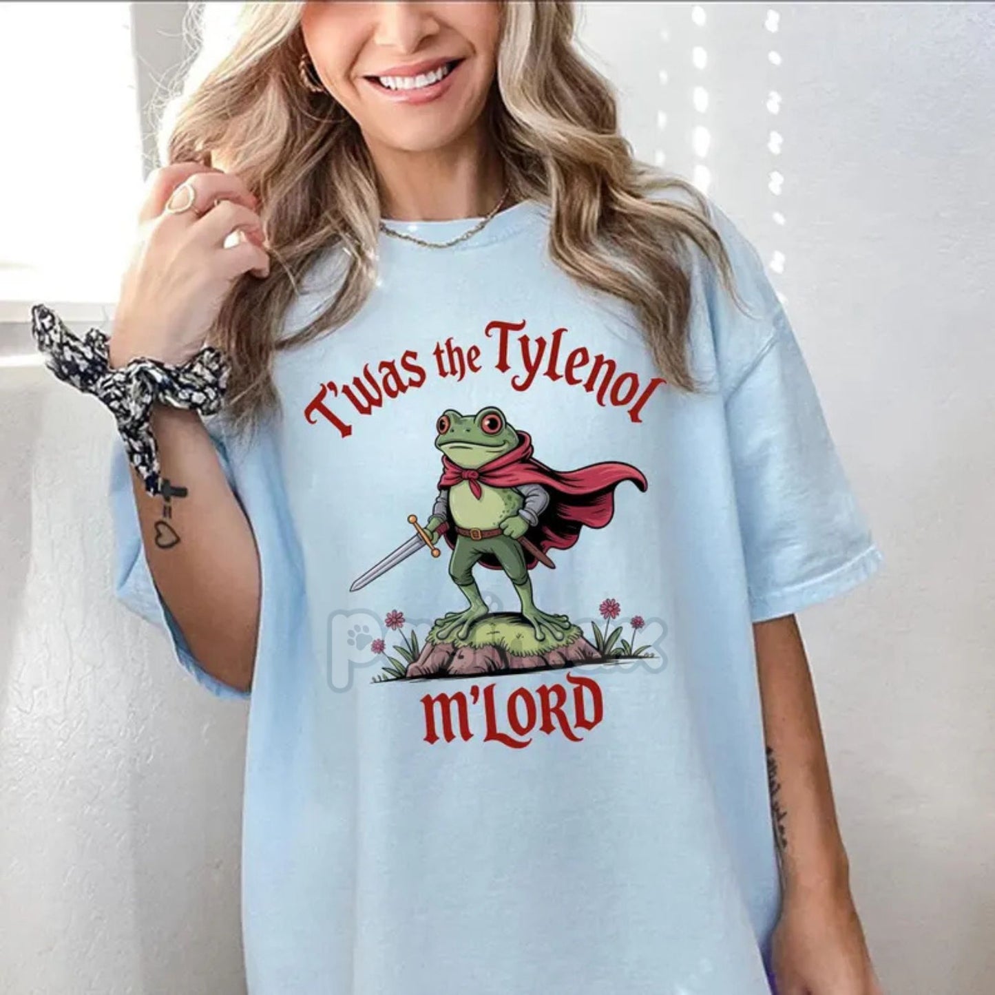 "Twas the Tylenol M'lord" Funny Anti RFK Jr. Frog Liberal Meme shirt - Vaccine Awareness Satirical Tee