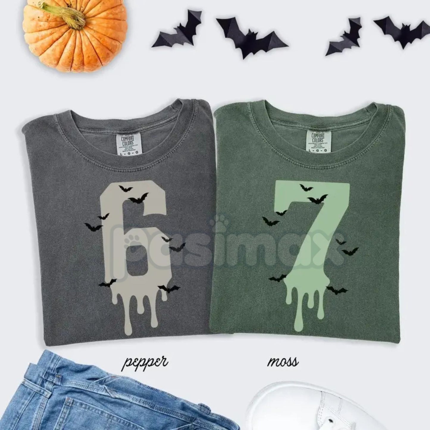 6-7 Shirts Comfort Colors® Couples Halloween T-Shirt – Funny Matching Costume Tee, Relatable Humor Shirt