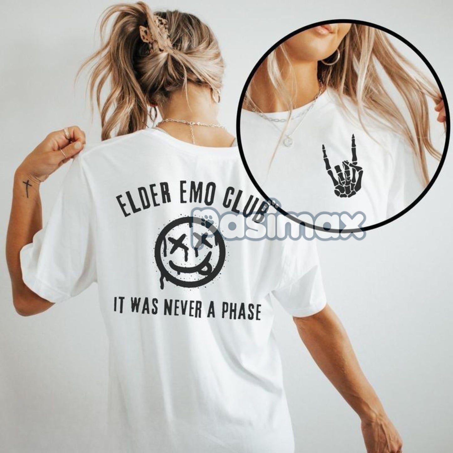 "Elder Emo" T-Shirt - "It Was Never a Phase" Emo Gift, Pop Punk Music Tee