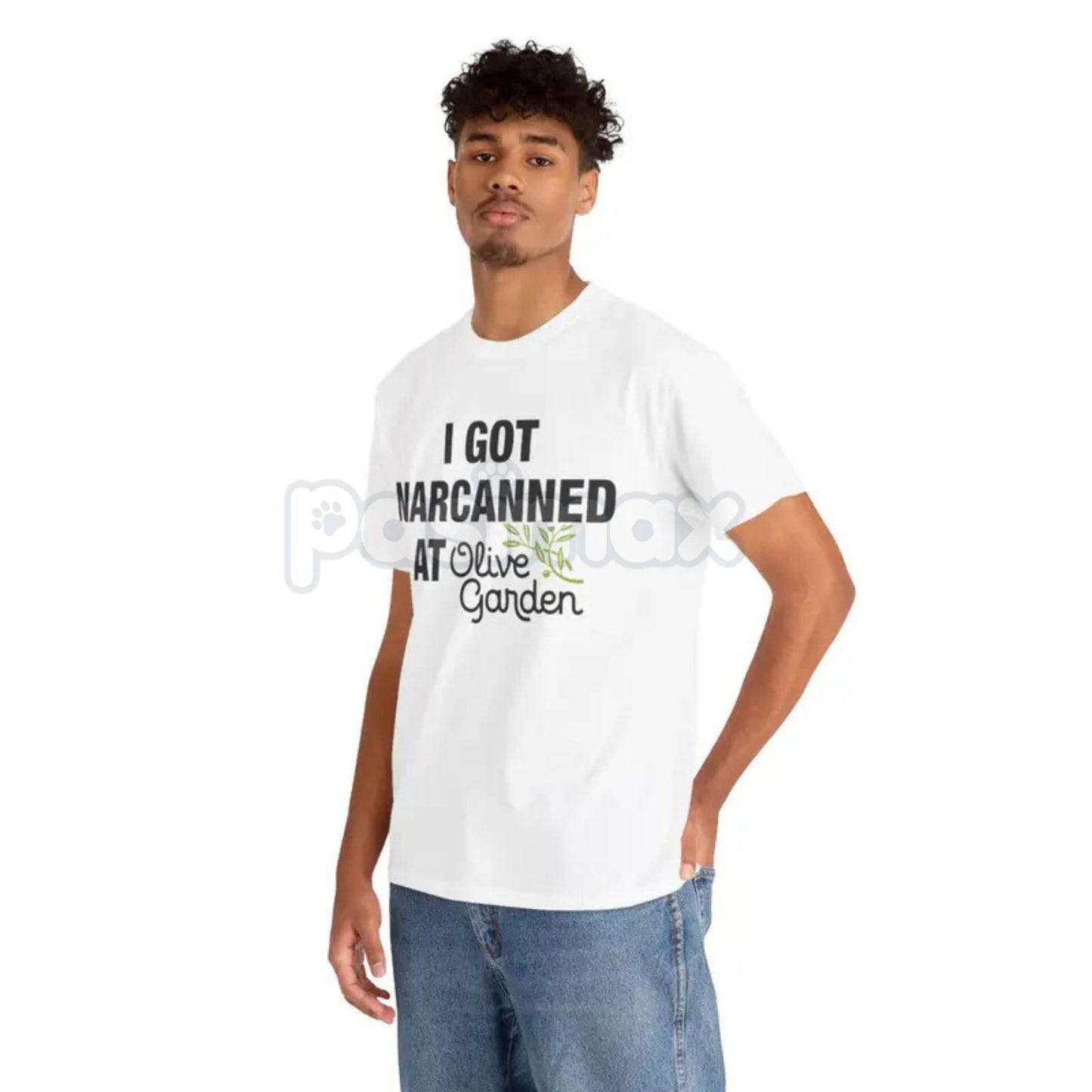 "I Got Narcanned At Olive Garden" T-Shirt - Funny Dark Humor Meme Tee, Tabletop Slogan Shirt, Unisex Ironic Graphic Apparel