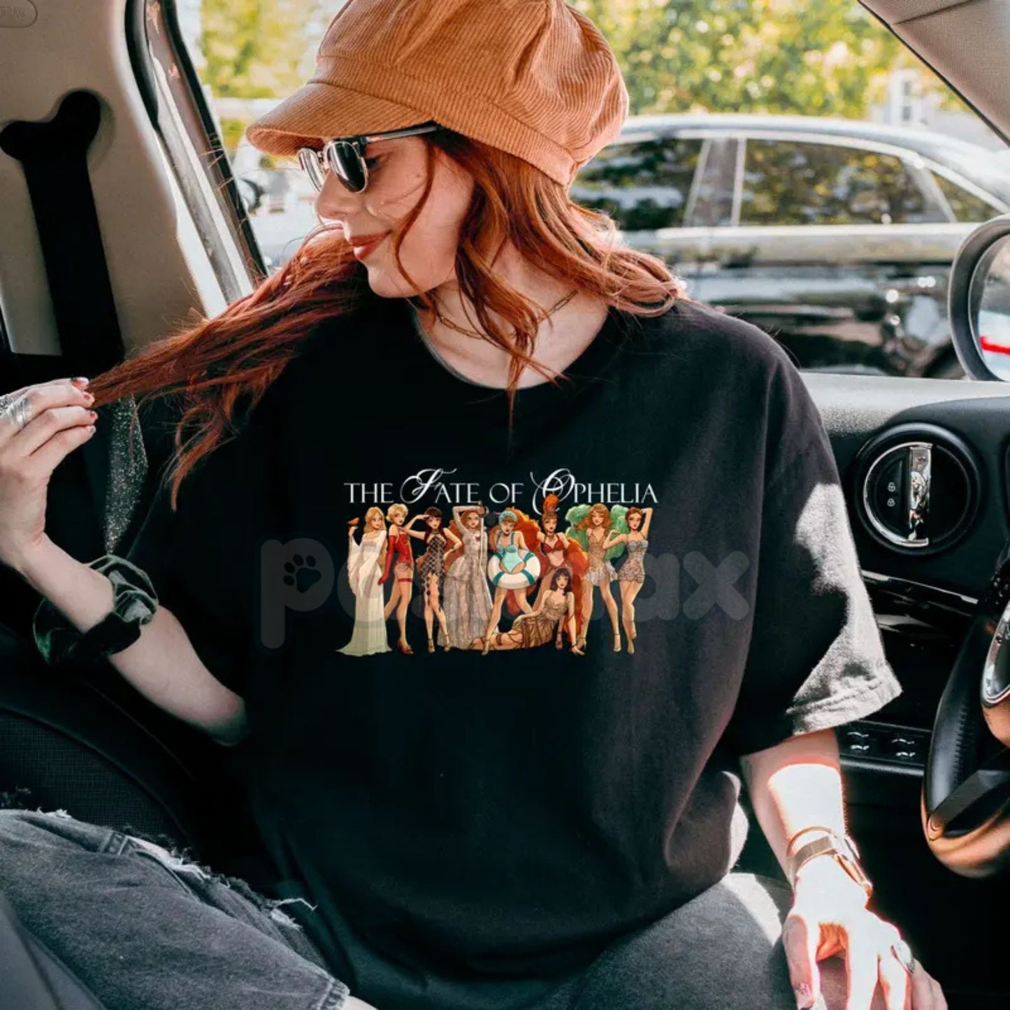 Ophelia's Tragedy T-Shirt - Haunting Melancholy Graphic Tee, Dark Academia Literature Shirt, Shakespearean Drama Apparel