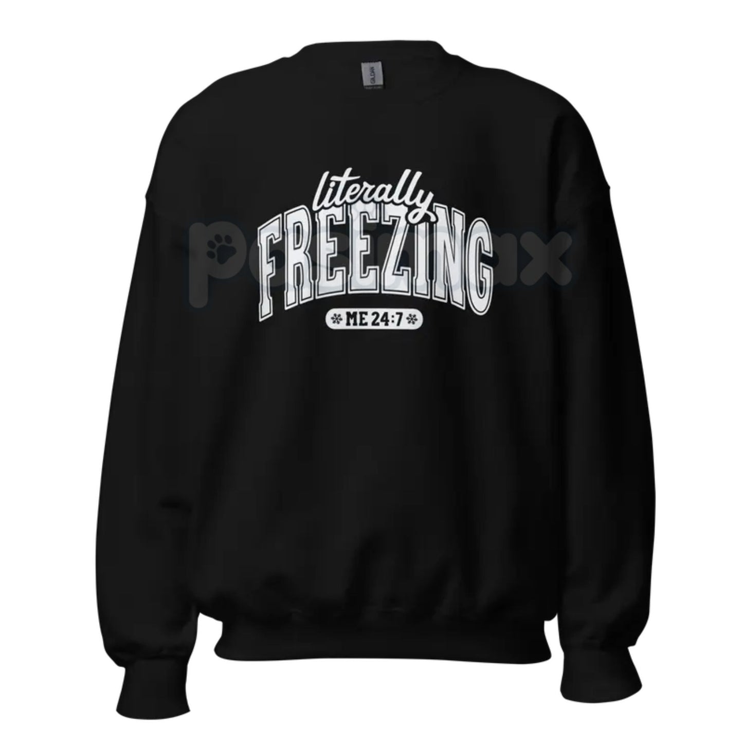 The Cold Truth: "Literally Freezing" Unisex Garment-Dyed Sweatshirt – Winter Cozy Wear
