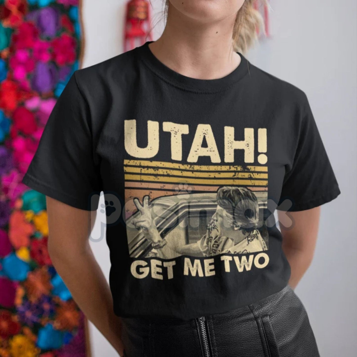 "Utah Get Me Two" Vintage T-Shirt - Funny Retro Quote Shirt, Classic College Fan Apparel