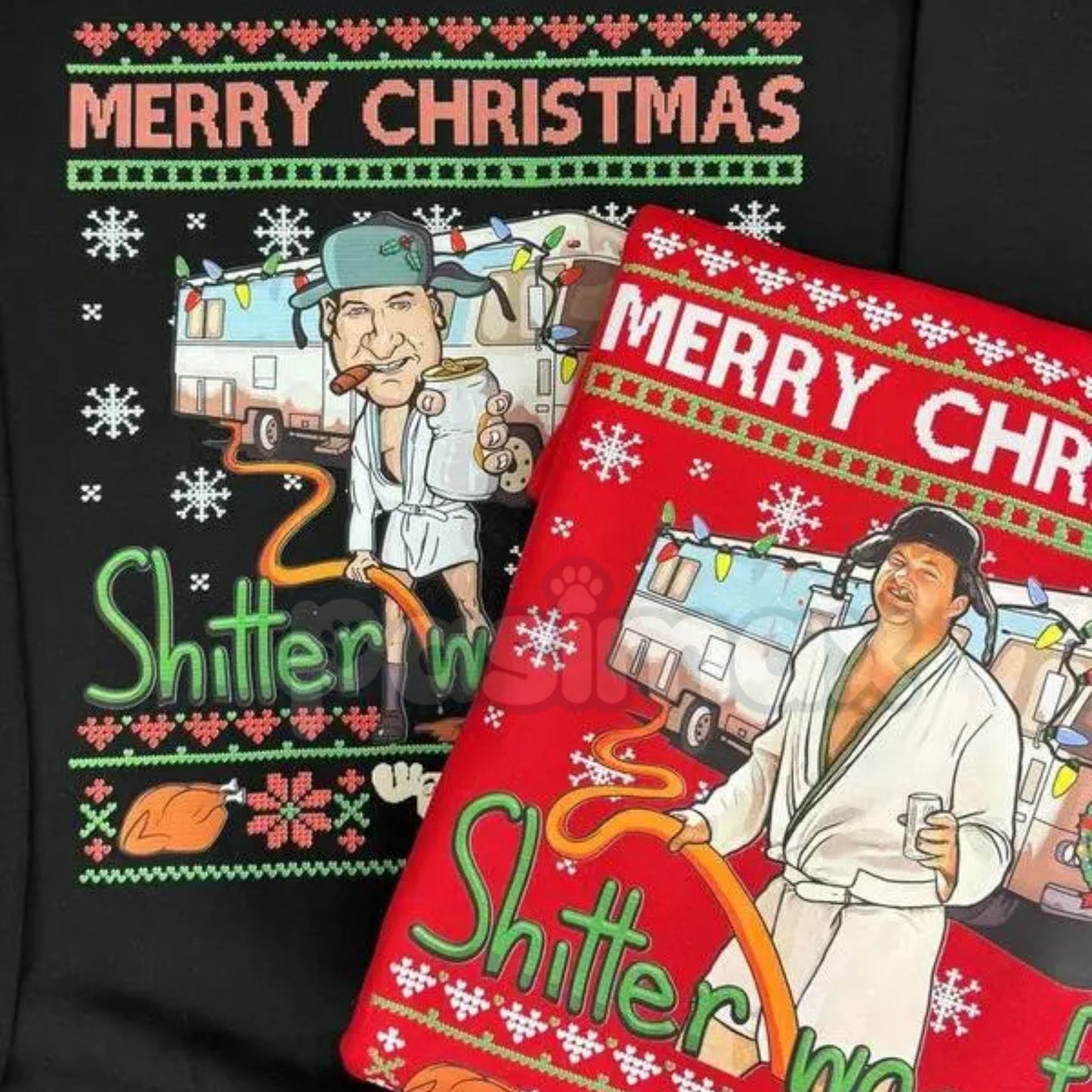 Cousin Eddie "Shitter Was Full" Christmas Vacation Funny Sweatshirt