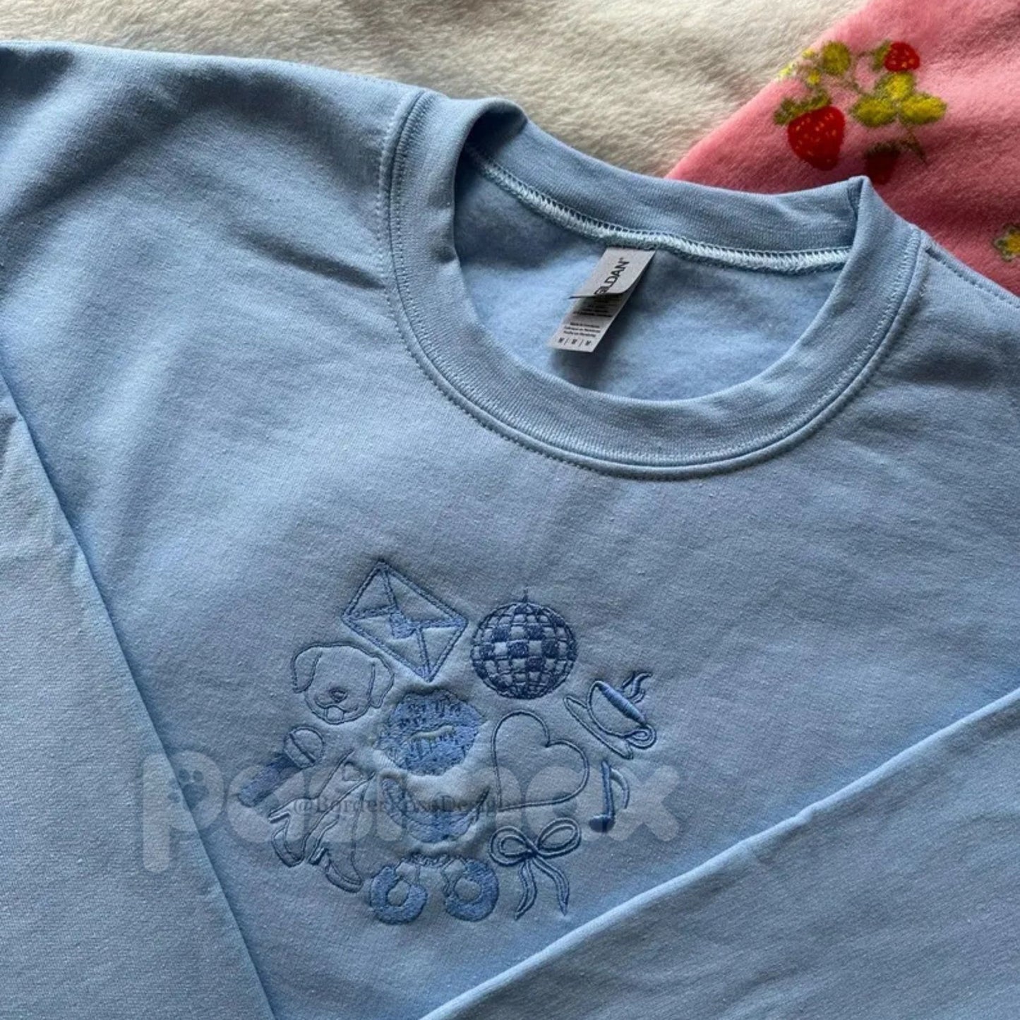 Sabrina Carpenter Inspired Embroidered Sweatshirt – Nonsense Pop Star Crewneck