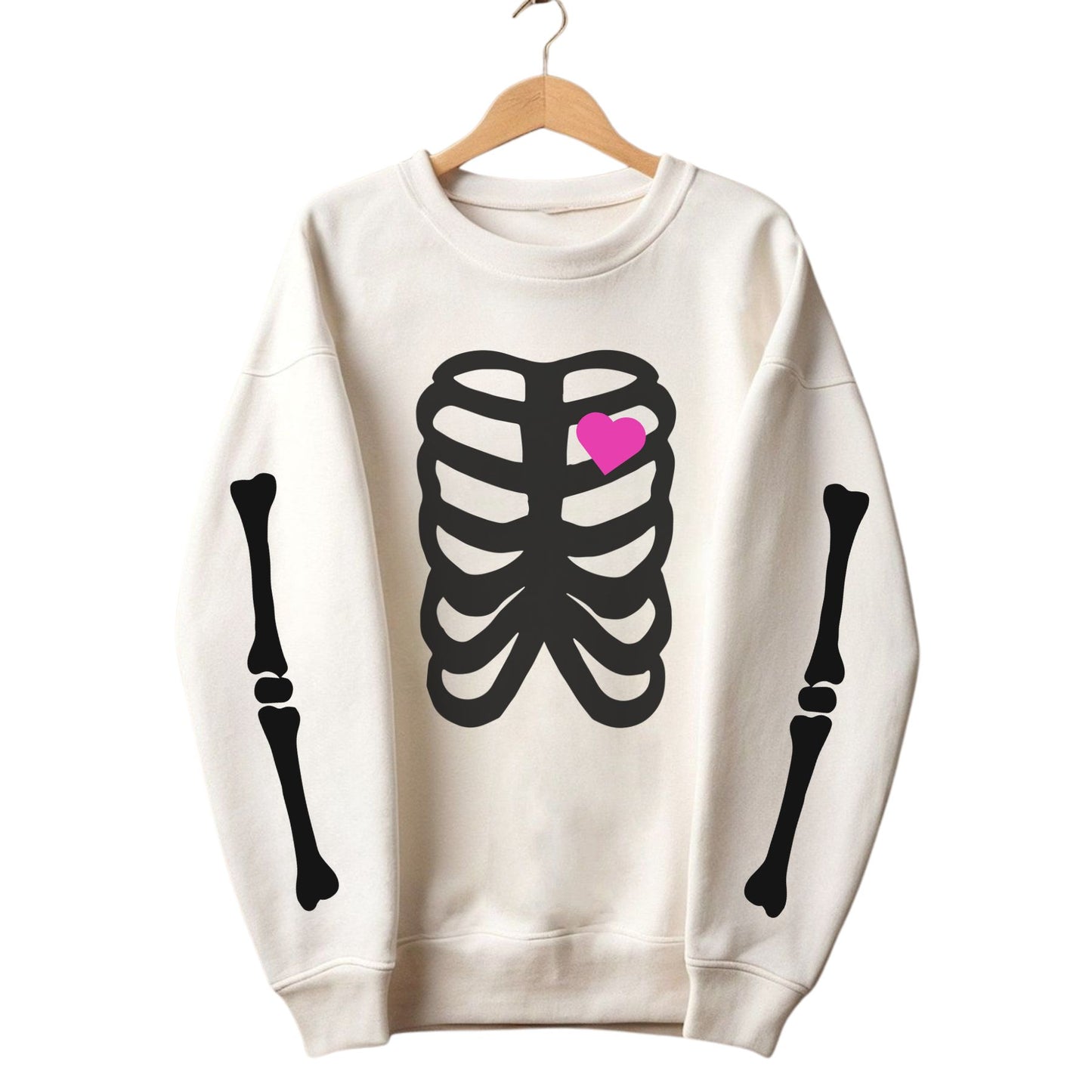 Skeleton Halloween Sweatshirt for Women – Spooky & Cozy Crewneck