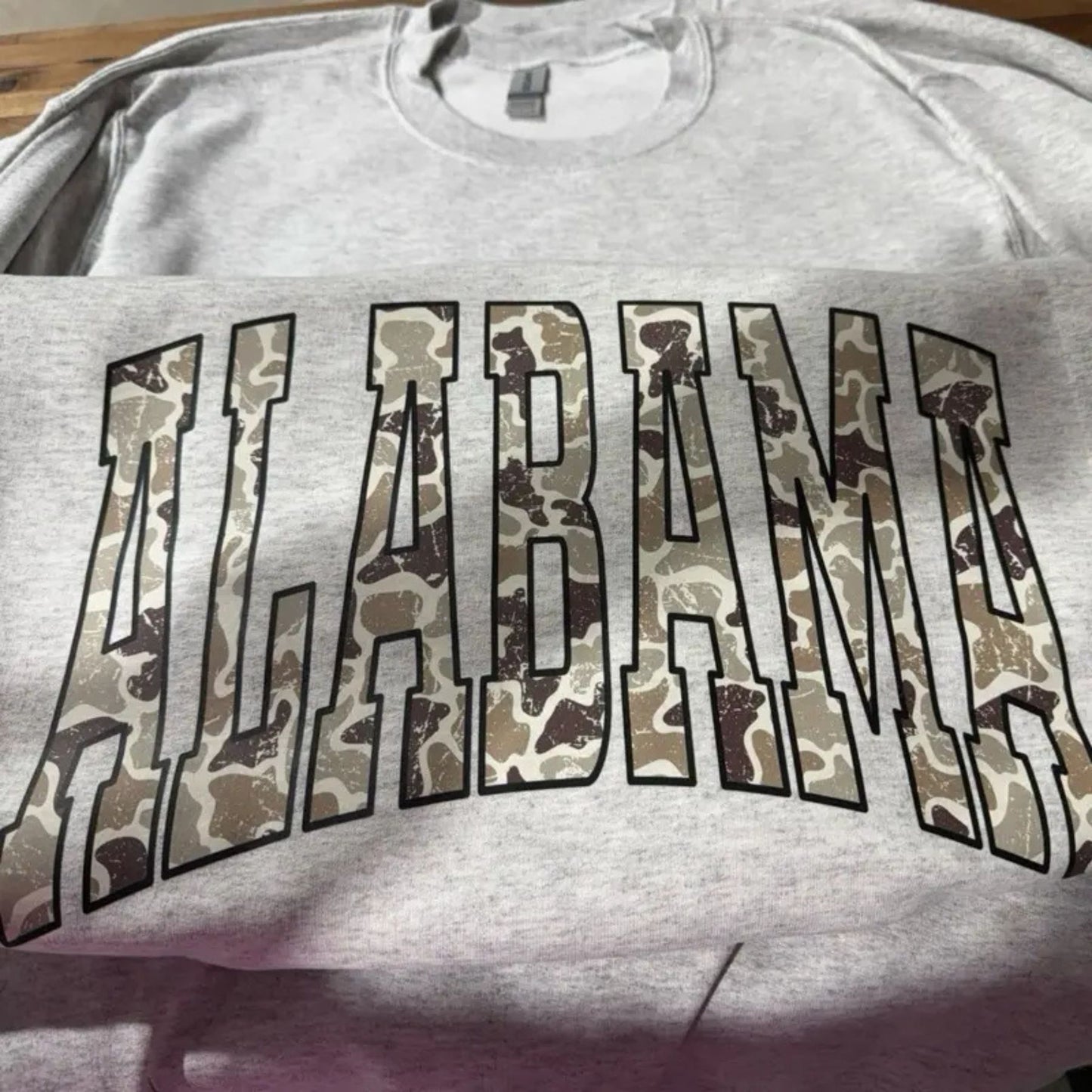 Camo State Sweatshirt – Unisex Camouflage State Pride Crewneck
