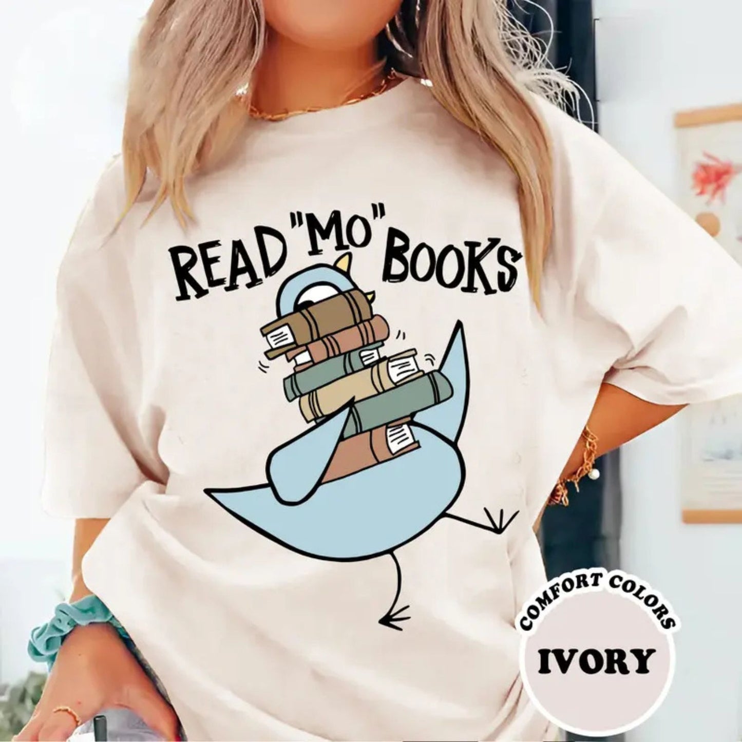 "Read Children's Books" Teacher T-Shirt - Comfort Colors Read Shirt, Back to School Apparel