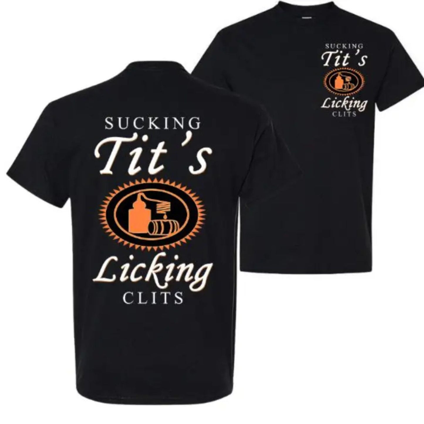 Tito Logo "Party Vibes" T-shirt - Drinking Humor Graphic Tee, Unisex Cotton Top