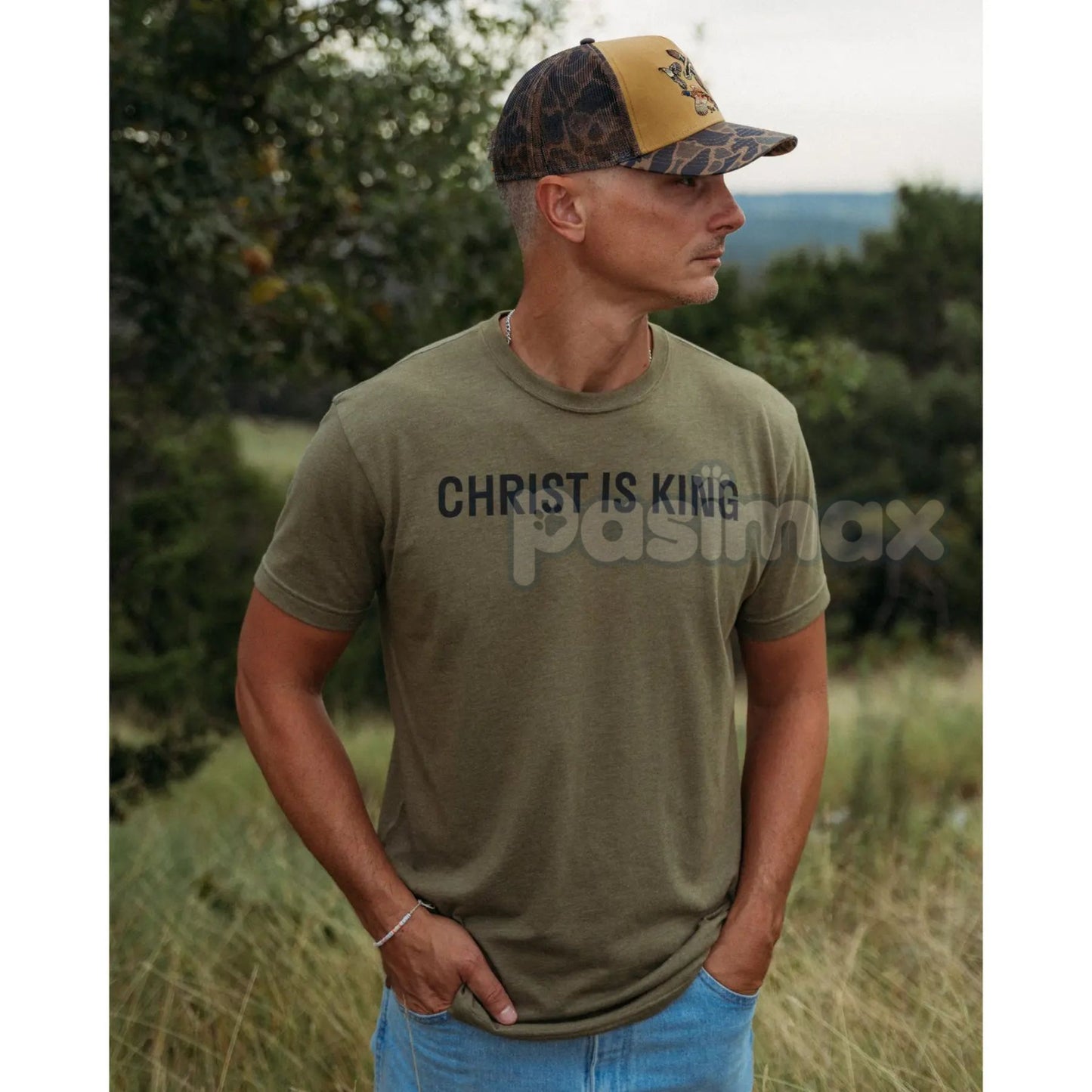 "Christ Is King" T-Shirt - Christian Faith Apparel, Religious Statement Tee