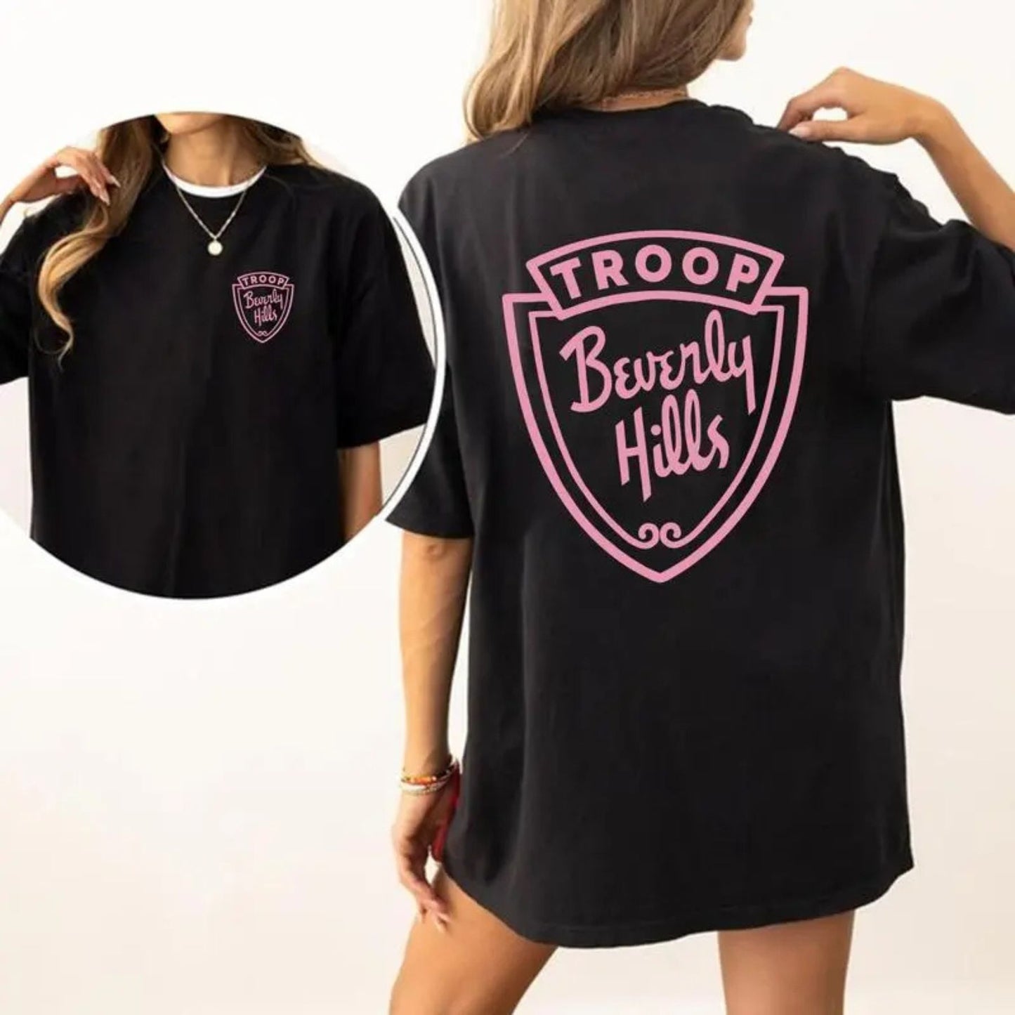 "Troop Beverly Hills" Movie Double Sided T-Shirt - Summer Vacation Gift, Womenswear Tee