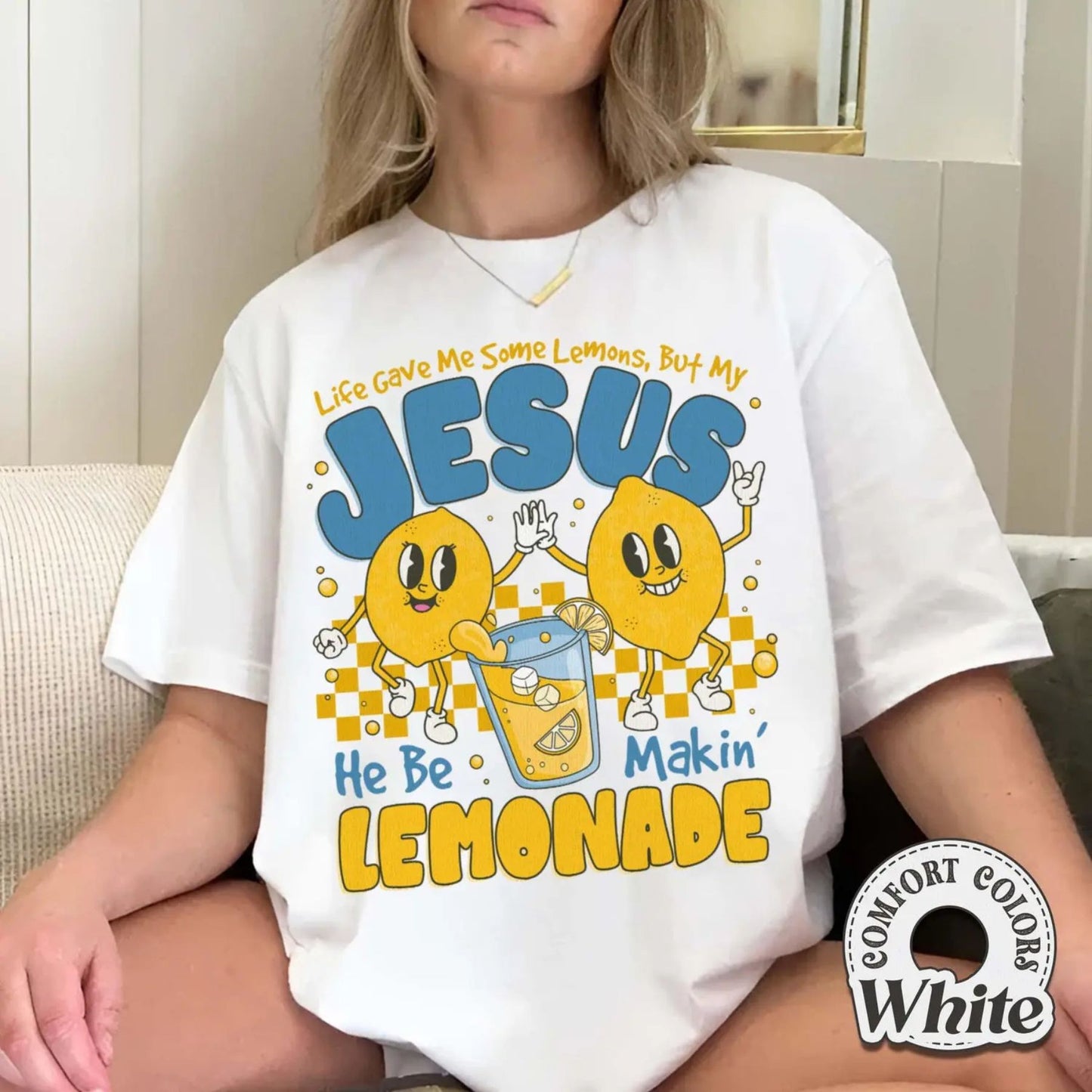 'He Be Makin Lemonade' Shirt – Life Gave Me Some Lemons Tee, Christian Humor T-shirt, Funny Faith Shirt, Gift for Christians