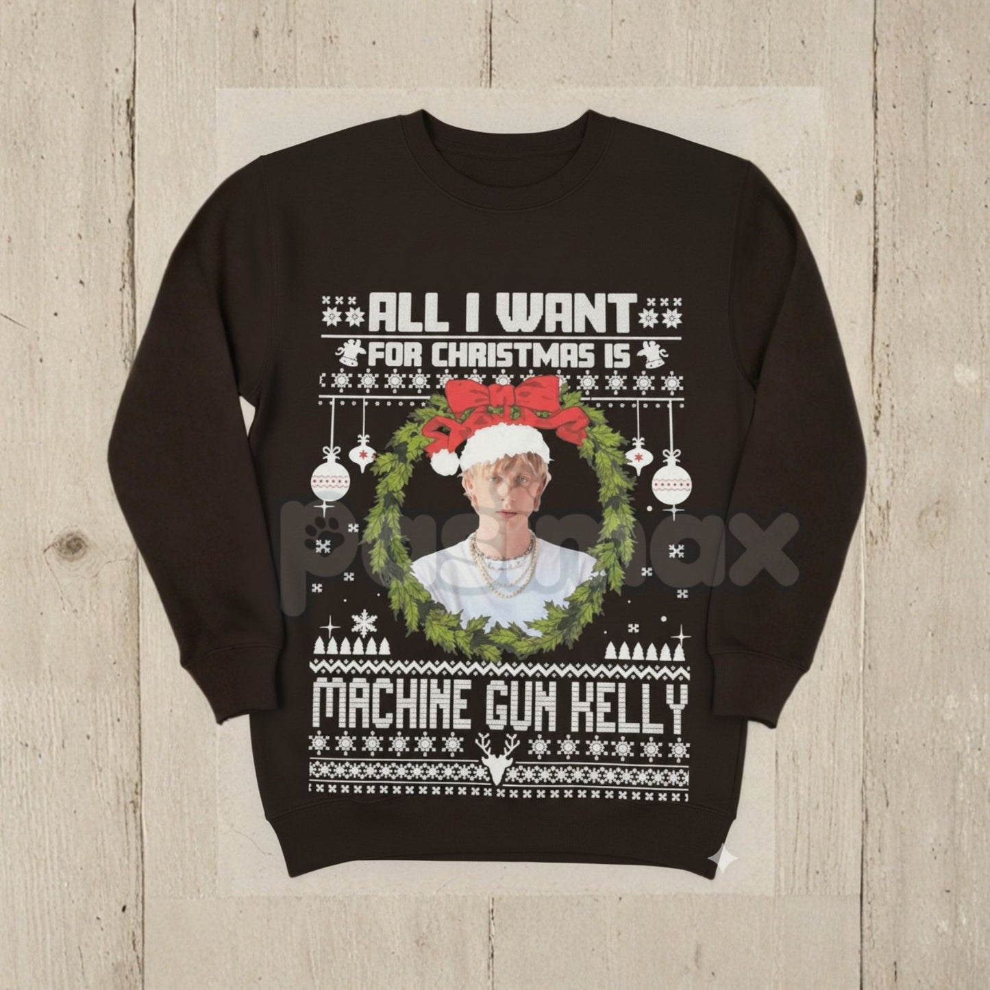 MGK "All I Want For Xmas" Sweatshirt – Machine Gun Kelly Music Holiday Crewneck