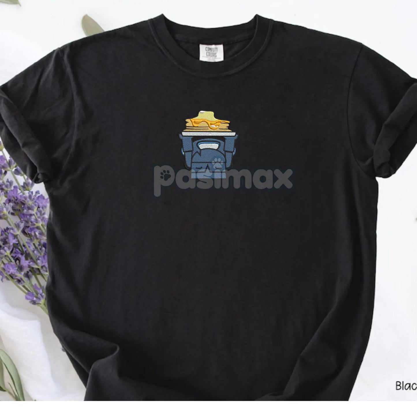 Embroidered Mini Pekka Pancake Comfort Colors T-Shirt – Funny Gaming Tee