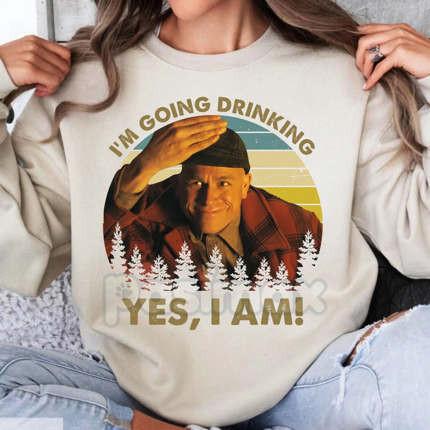 The Plainfield Tavern Tour: "I'm Going Drinking Ed Gein" Sweatshirt – Dark Humor
