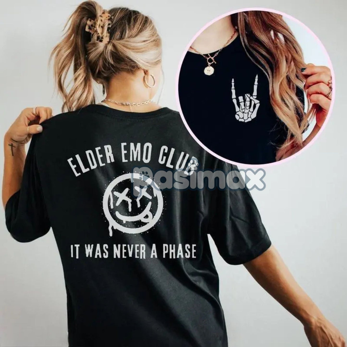 "Elder Emo" T-Shirt - "It Was Never a Phase" Emo Gift, Pop Punk Music Tee