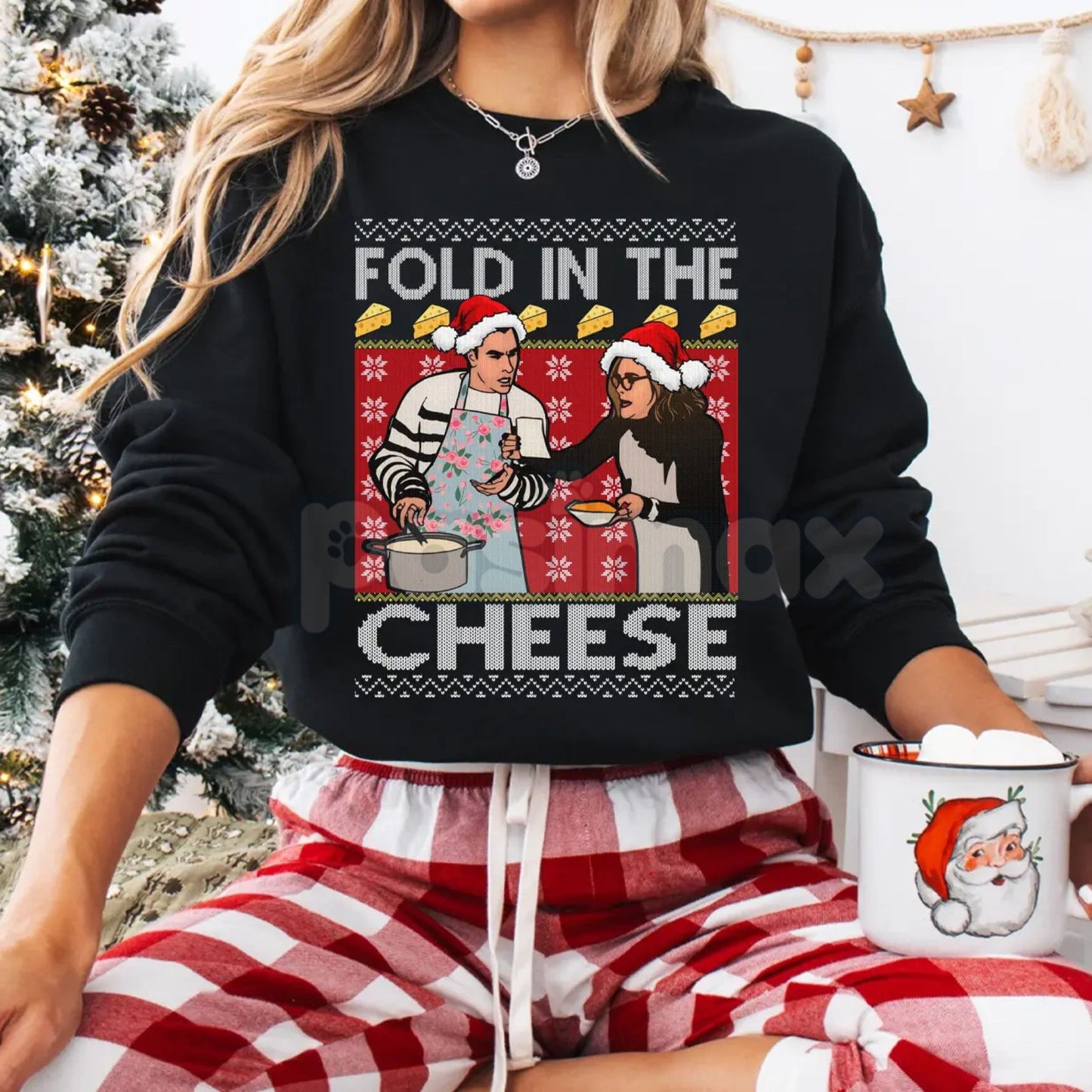 "You Just Fold It In" Vintage & "Best Wishes Warmest Regards Ew David" Holiday Sweatshirt Bundle – Schitt's Creek Fan Favorites