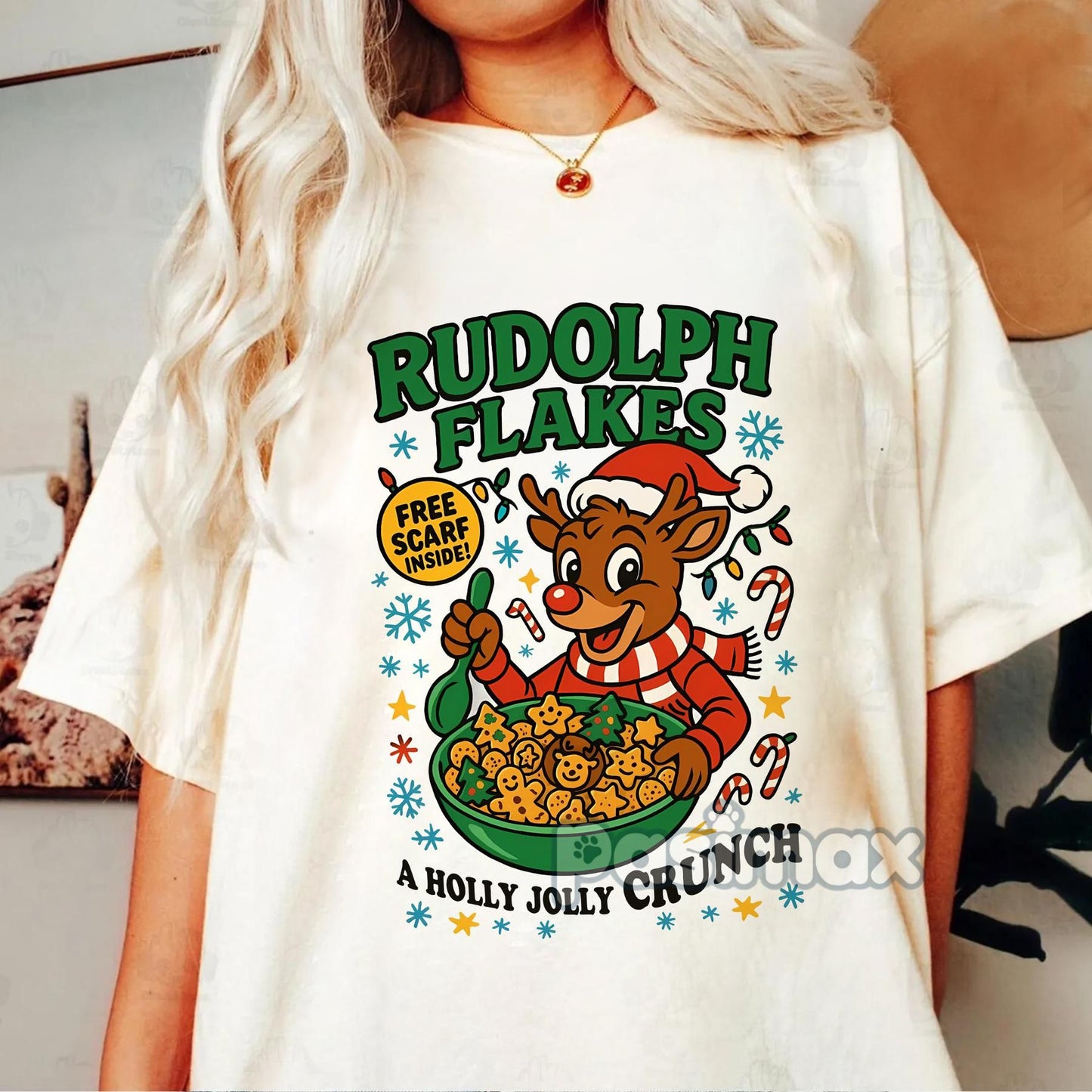 "Cereal Christmas Movies" T-Shirt - Retro Christmas Charm Shirt, Nostalgic Holiday Tee