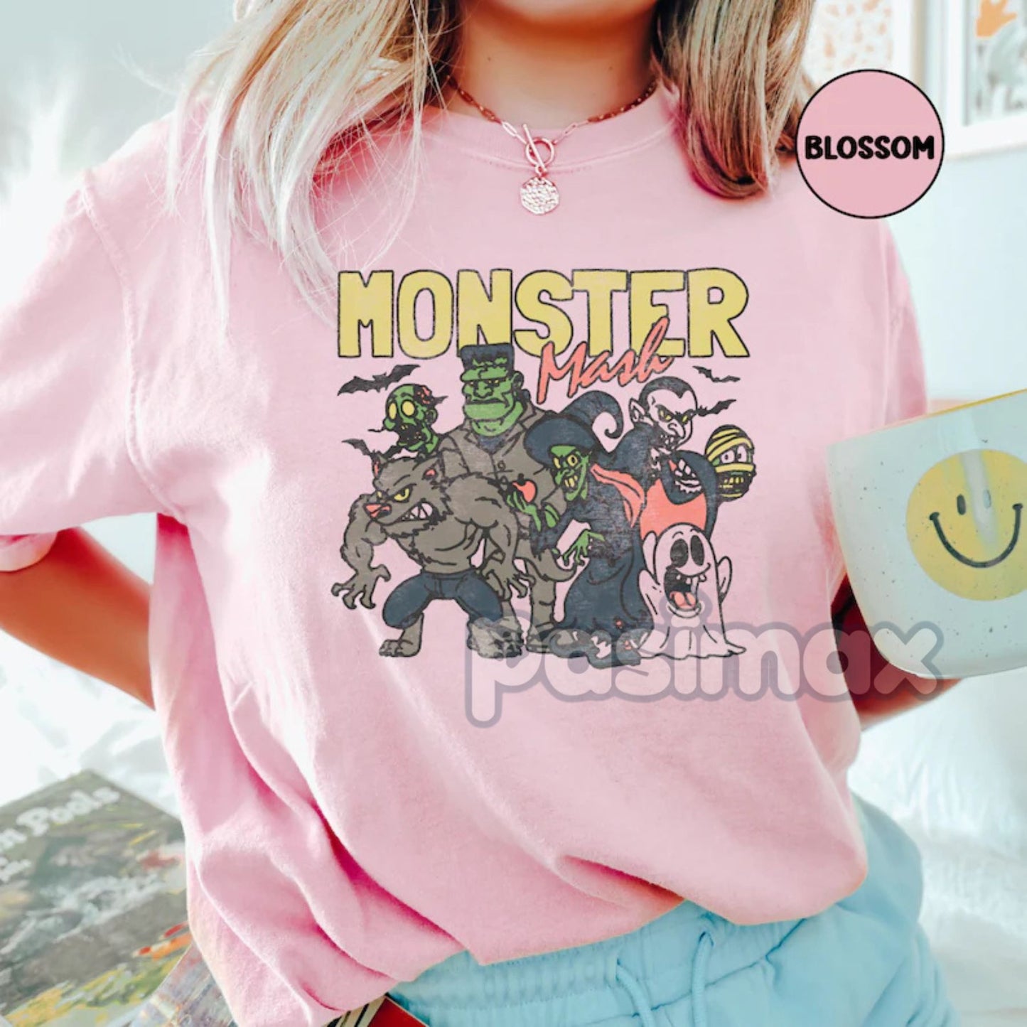'Monster Mash' Comfort Colors Shirt – Classic Halloween Dance Party Tee, Retro Spooky Season Top, Vintage Graphic T-shirt