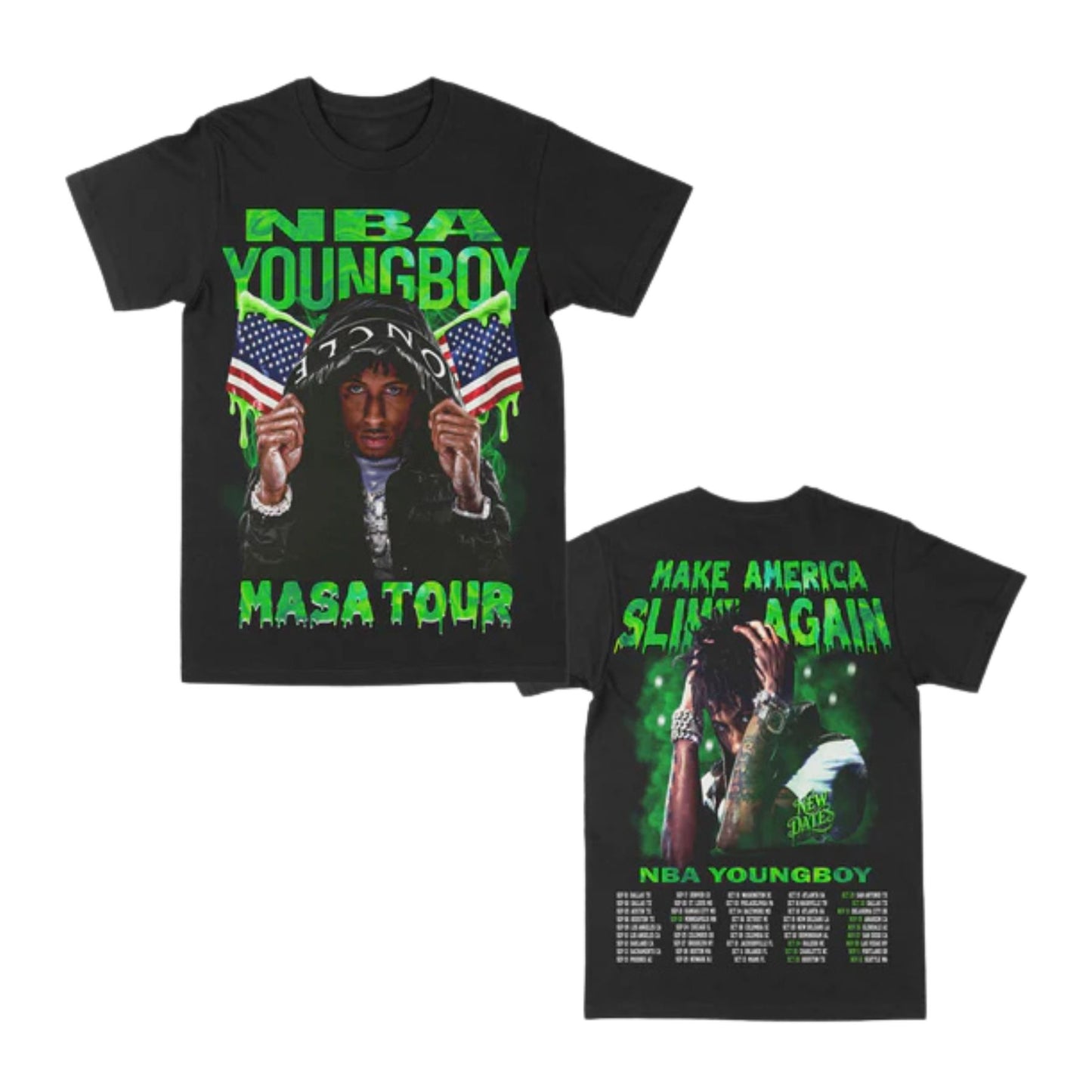 YoungBoy MASA Tour 2025 T-Shirt - Vintage Y2K Rapper Tee, NBA YoungBoy Fan Merch