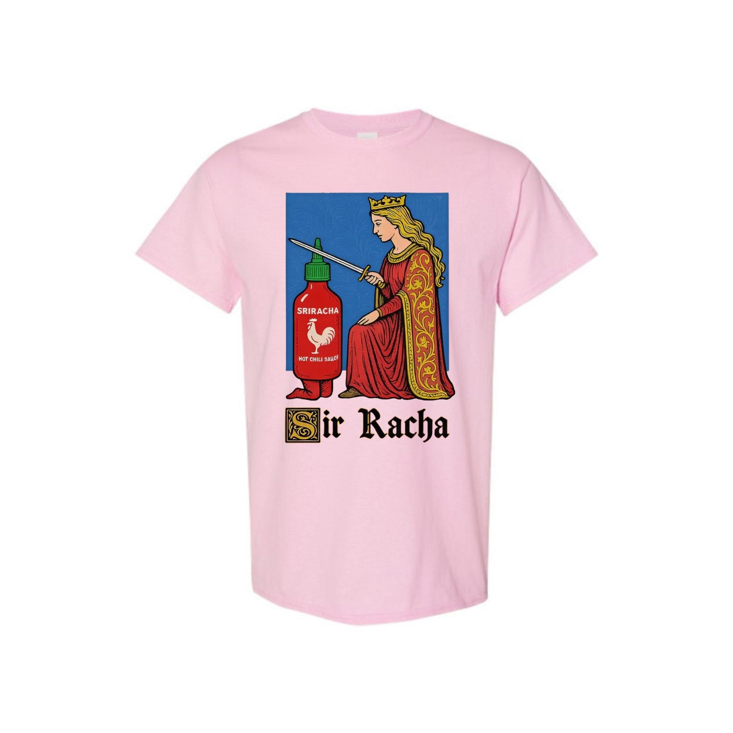"Sir Racha" T-Shirt - Punny Sriracha Sauce Tee, Funny Foodie Apparel, Unisex
