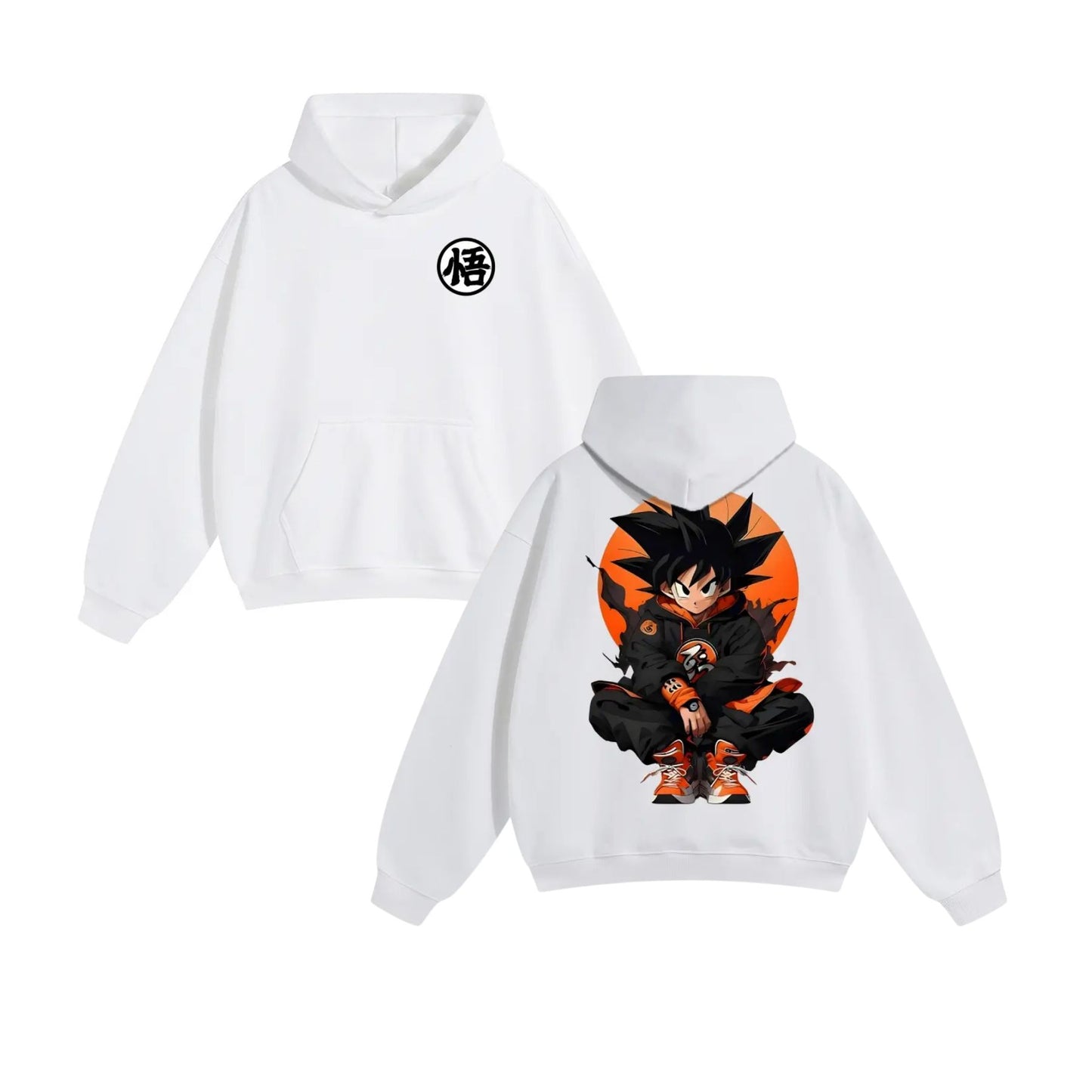 90s Retro Dragon Ball Z Hoodie – Unisex Anime Pullover, DBZ Streetwear, Nostalgic Gift for Him or Her