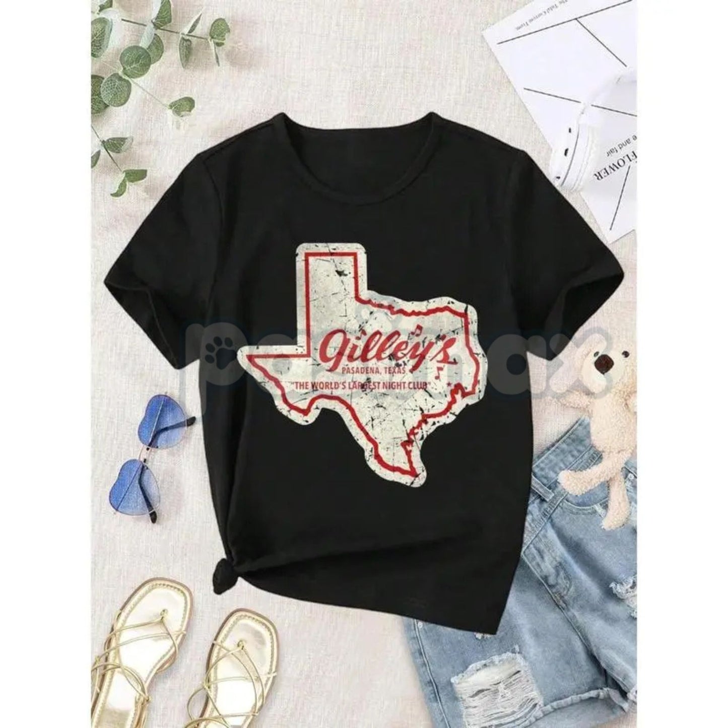 Urban Cowboy Movie Tribute T-Shirt - Gilley's Texas Women's Vintage Honky Tonk Tee, Retro Roadhouse Graphic Top, Soft Country Style