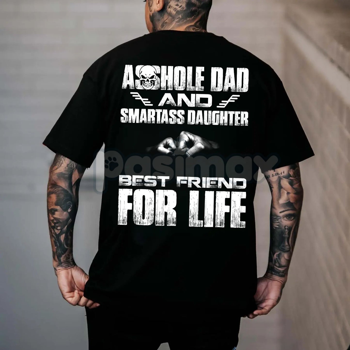 Badass Dad & Daughter Best Friends For Life T-Shirt - Matching Family Tee, Father Daughter Bond Gift, Strong Relationship Shirt