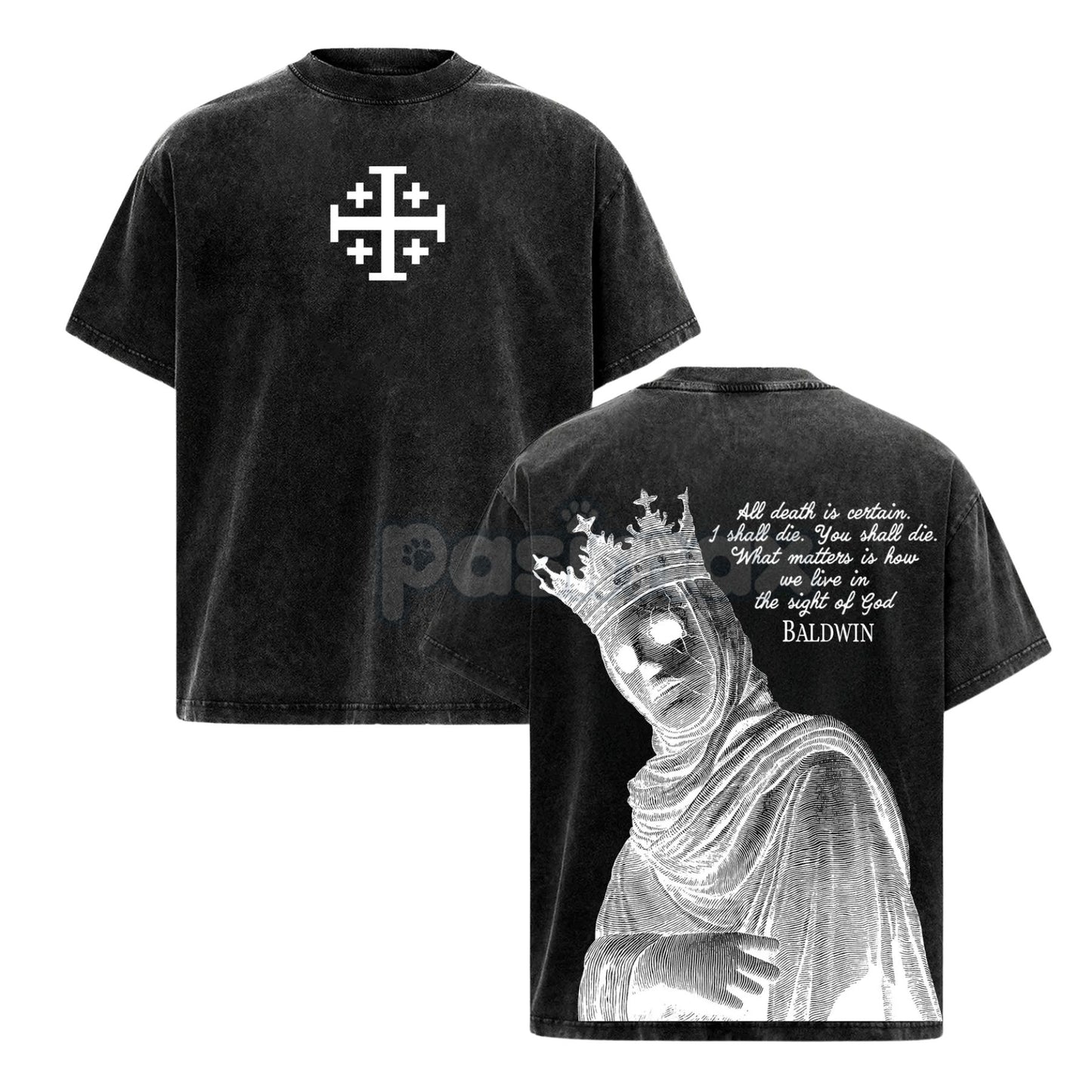 Baldwin IV The Leper King T-Shirt – Crusader King of Jerusalem Medieval History Tee