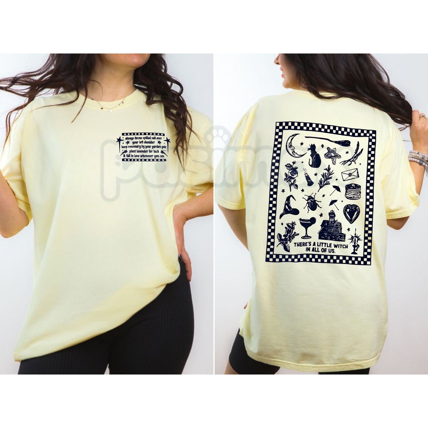 Practical Magic Shirt – Midnight Margaritas Witch Tee, Vintage Comfort Colors® Halloween Aesthetic