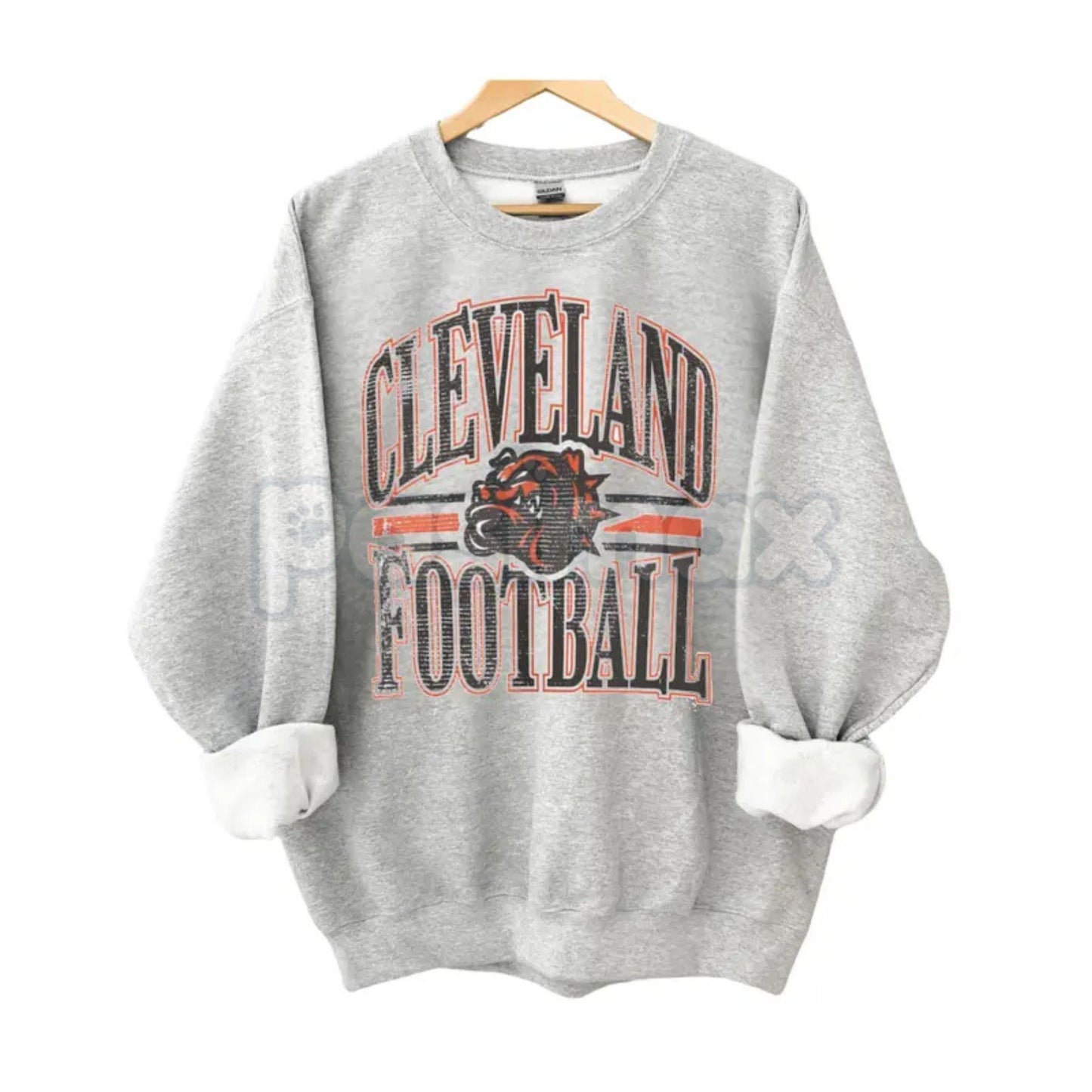 Vintage All Team Football ASH GREY Crewneck Sweatshirt – Retro Collegiate Sports Fan Gear