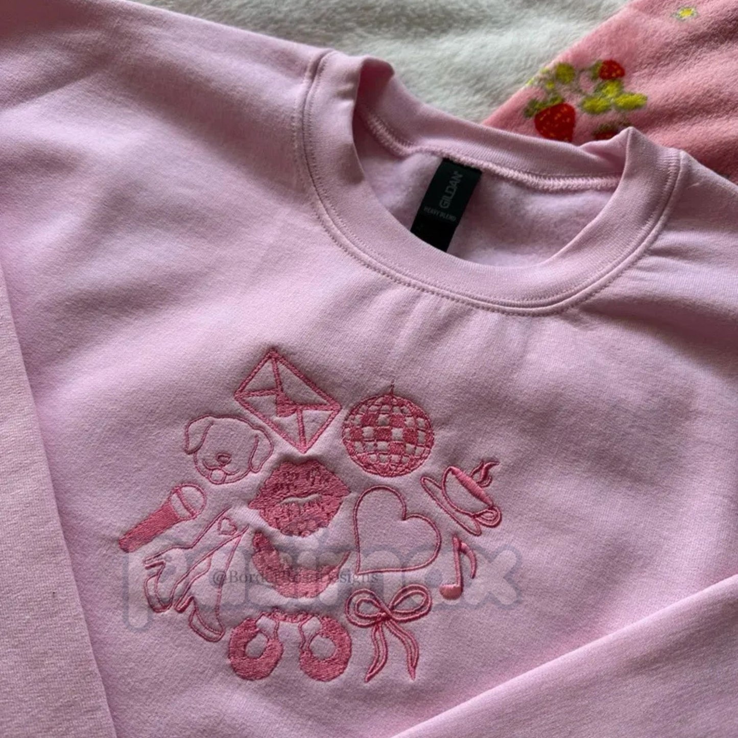 Sabrina Carpenter Inspired Embroidered Sweatshirt – Nonsense Pop Star Crewneck