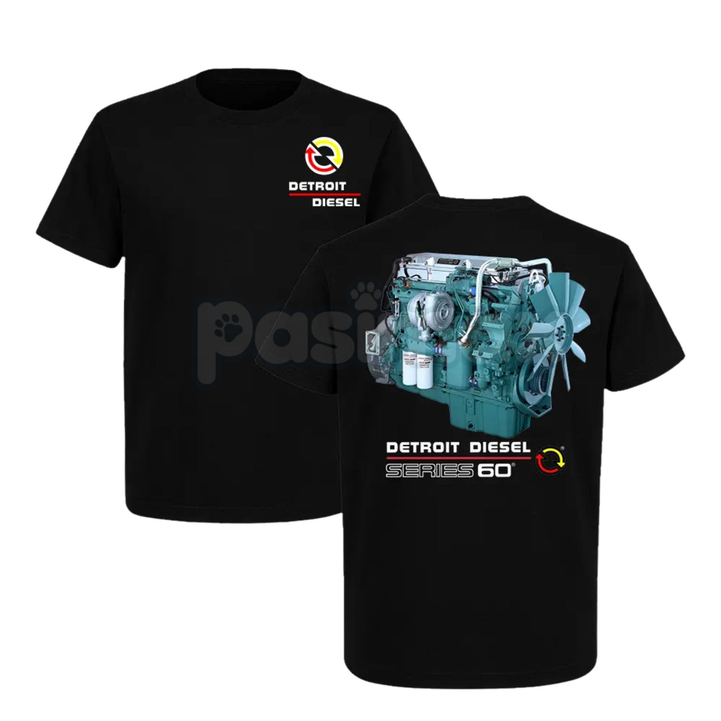 Detroit Diesel Series 60 Engine T-Shirt - Vintage Truck Mechanic Graphic Tee, Rig Life Apparel, Unisex Diesel Power Shirt