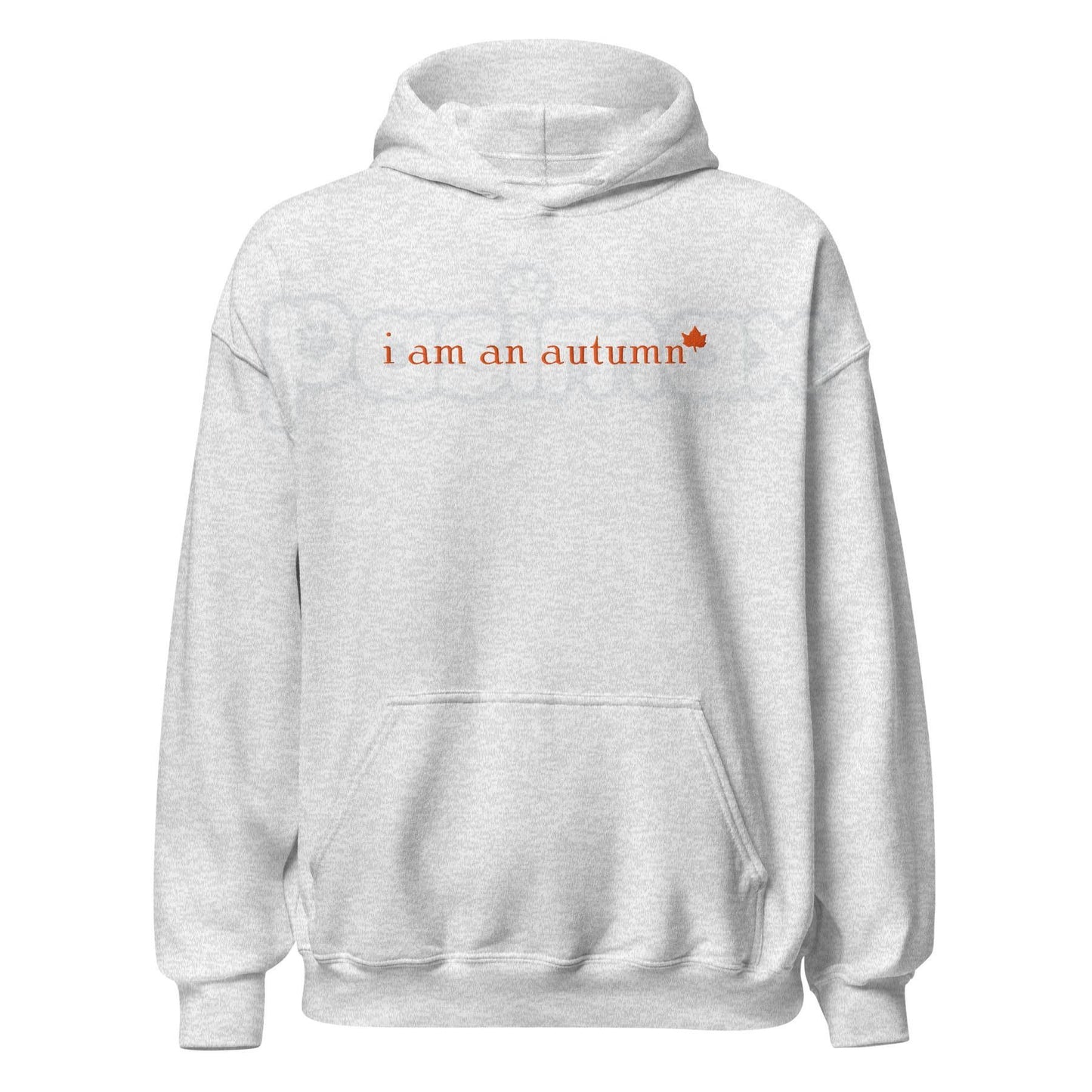 "I Am An Autumn" Embroidered Unisex Hoodie – Cozy Fall Vibes Apparel, Heavy Blend Comfort Sweater