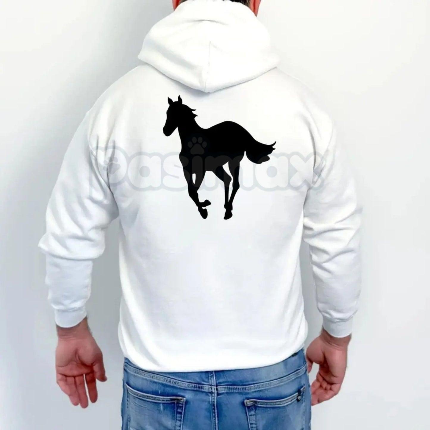Deftones White Pony On Back Hoodie – Iconic Album Art Pullover, Alt Metal Band Merch, Unisex
