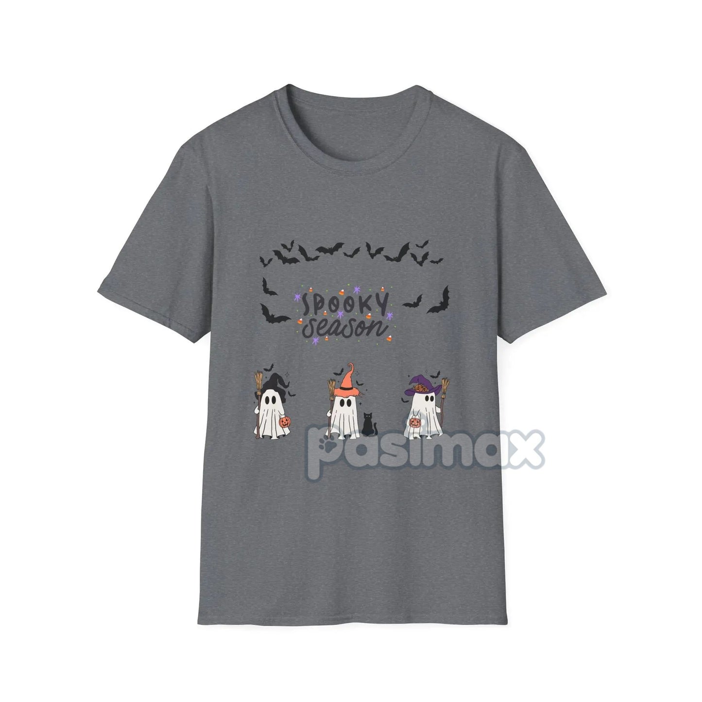 Spooky Boo Ghost T-Shirt - Cute Halloween Ghost Tee, Simple Spooky Apparel