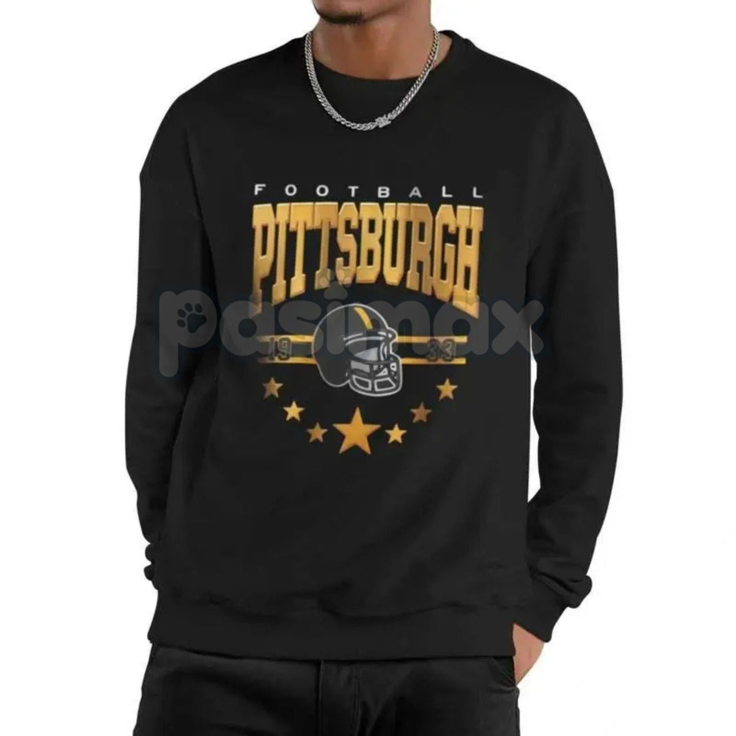 90s All Team Football Sweatshirt – Vintage 1960s Retro Fan Crewneck