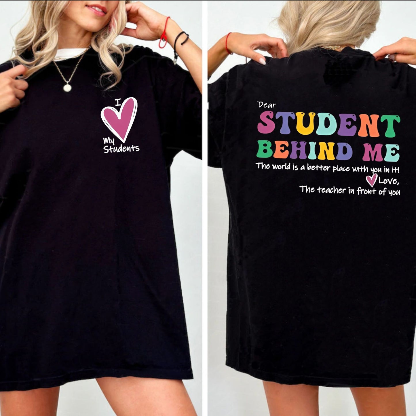 Cute Heart & Letter T-Shirt for Women - Casual Graphic Tee, Stylish Short Sleeve Top
