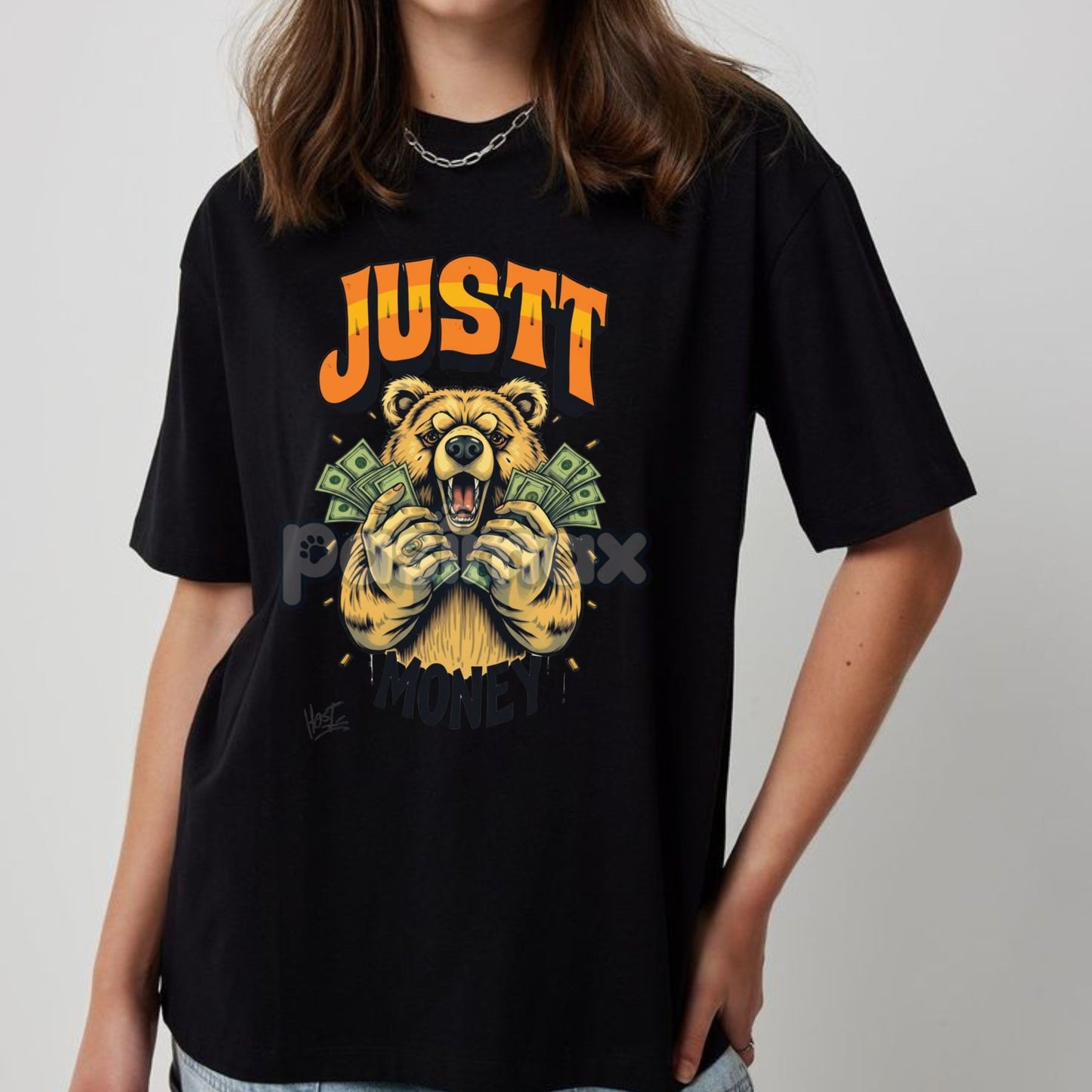 Bear Graphic Streetwear Tee - Urban Animal T-Shirt, Unisex Statement Apparel