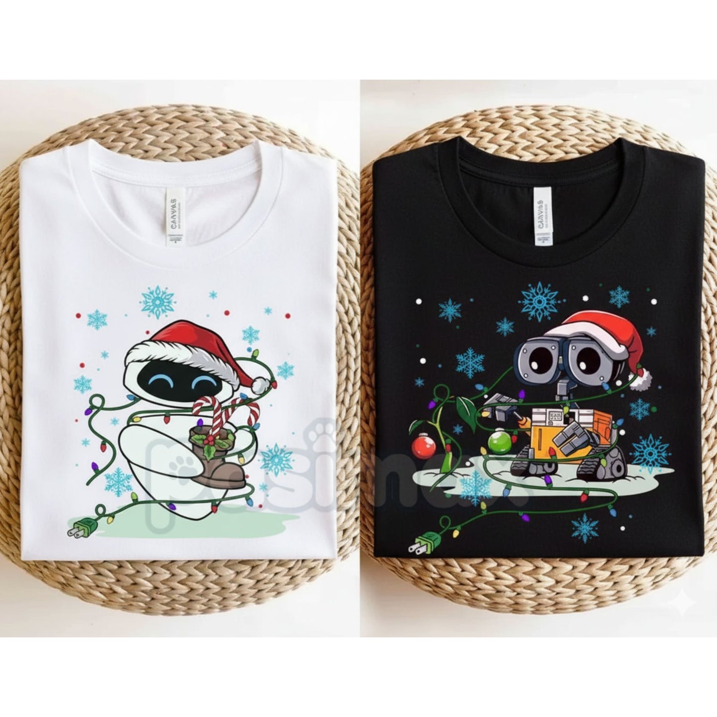 Cartoon Movie Characters Christmas Lights Matching T-Shirt - Family Holiday Graphic Tee, Funny Festive Movie Fan Apparel, Unisex Christmas Lights Shirt