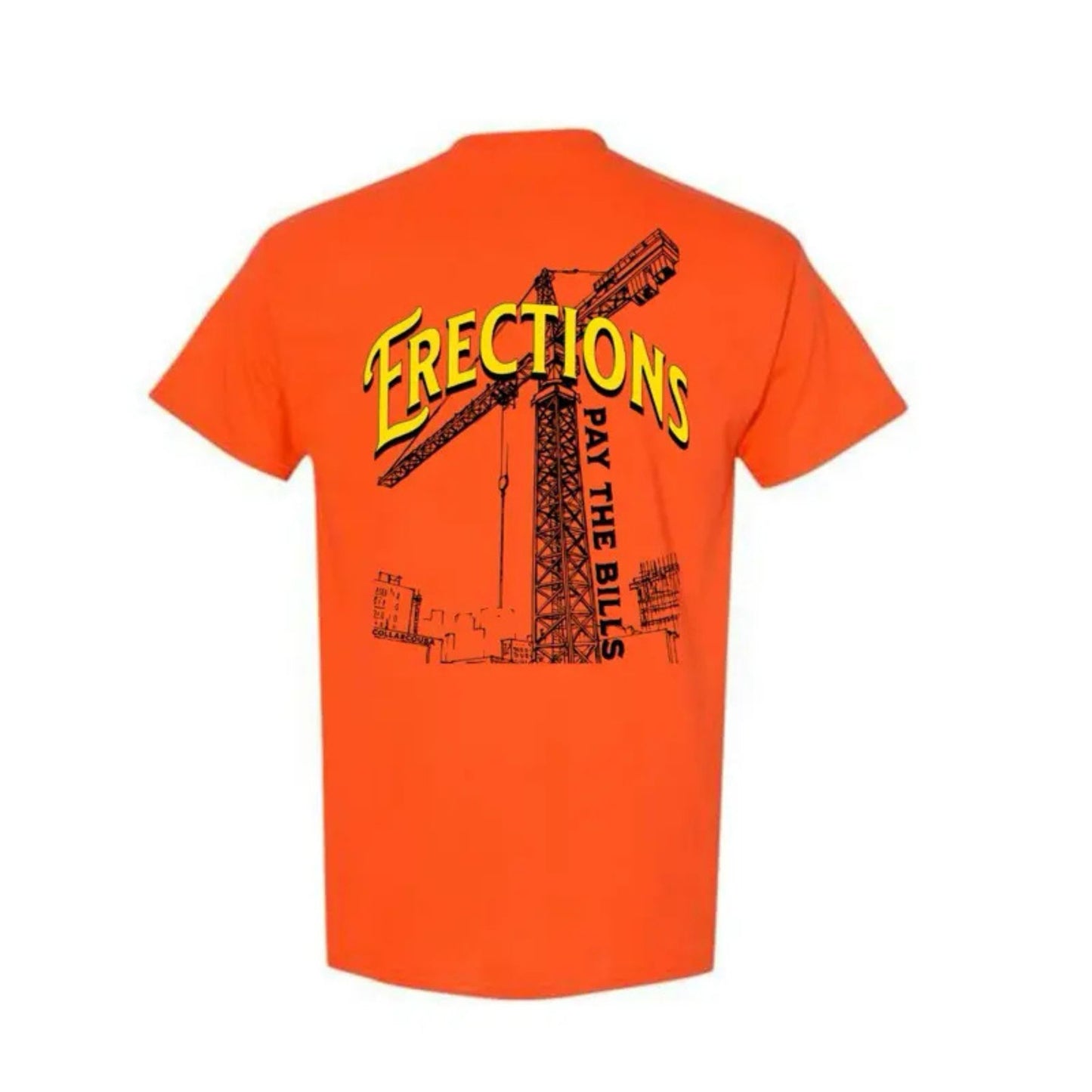 Crane Operator T-Shirt - "Pays the Bills" Blue Collar Work Tee, Men's Apparel Top