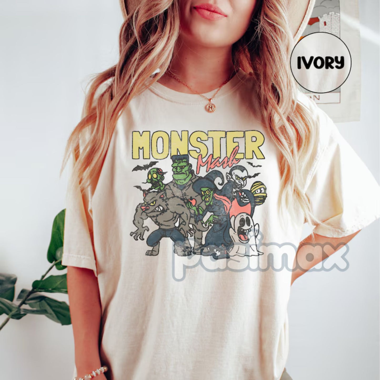 'Monster Mash' Comfort Colors Shirt – Classic Halloween Dance Party Tee, Retro Spooky Season Top, Vintage Graphic T-shirt