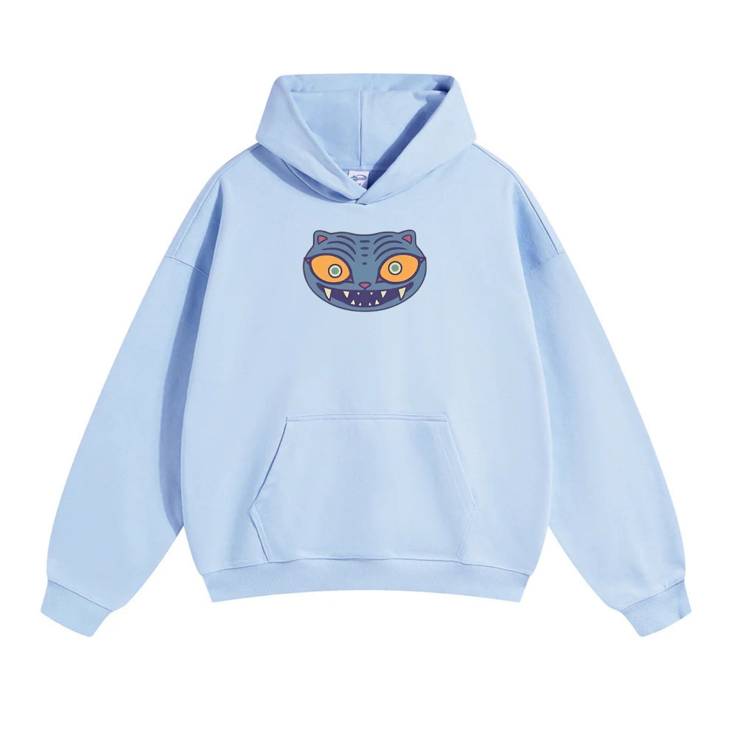 Derpy Tiger Zoey Hoodie – Cute & Funny Animal Graphic Pullover, Adorable Unisex Gift