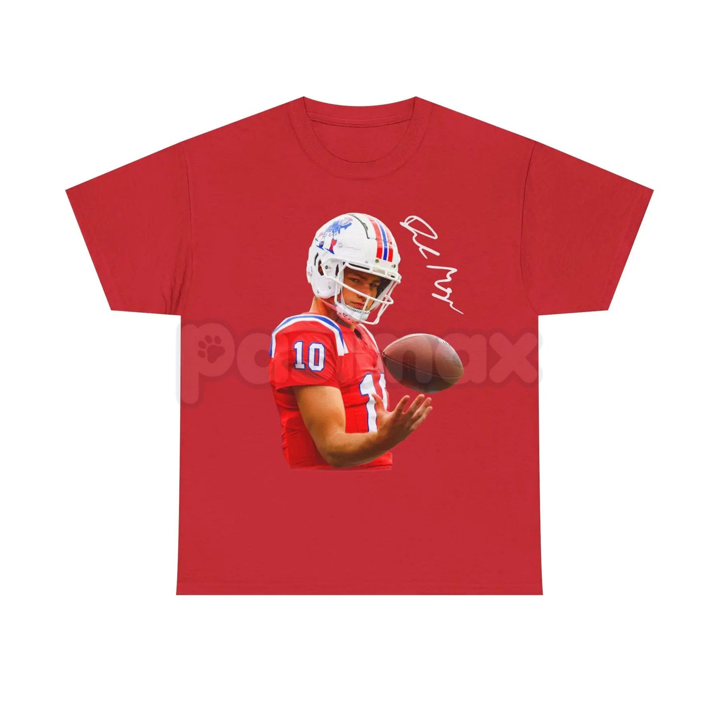 Drake Maye Quarterback T-Shirt - New England Patriots Fan Apparel, NFL Rookie QB Graphic Tee, Unisex Football Gift