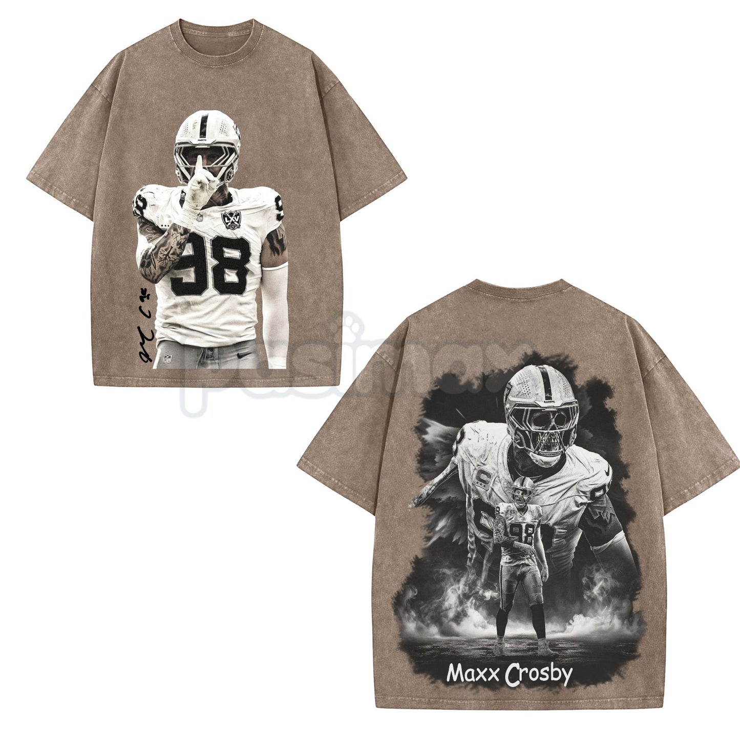 The Condor Maxx Crosby T-shirt – Premium 100% Cotton Acid Wash, Football American Fans Tee