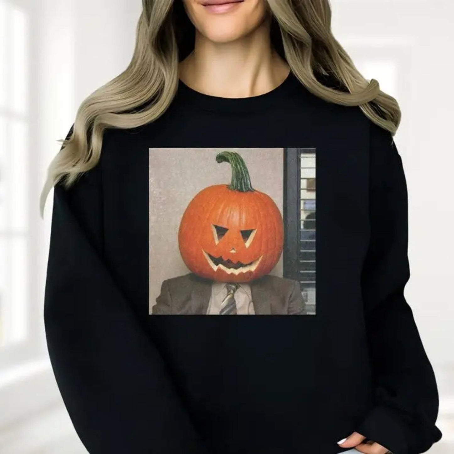 Dwight Pumpkin Head Sweatshirt – The Office Halloween Merch